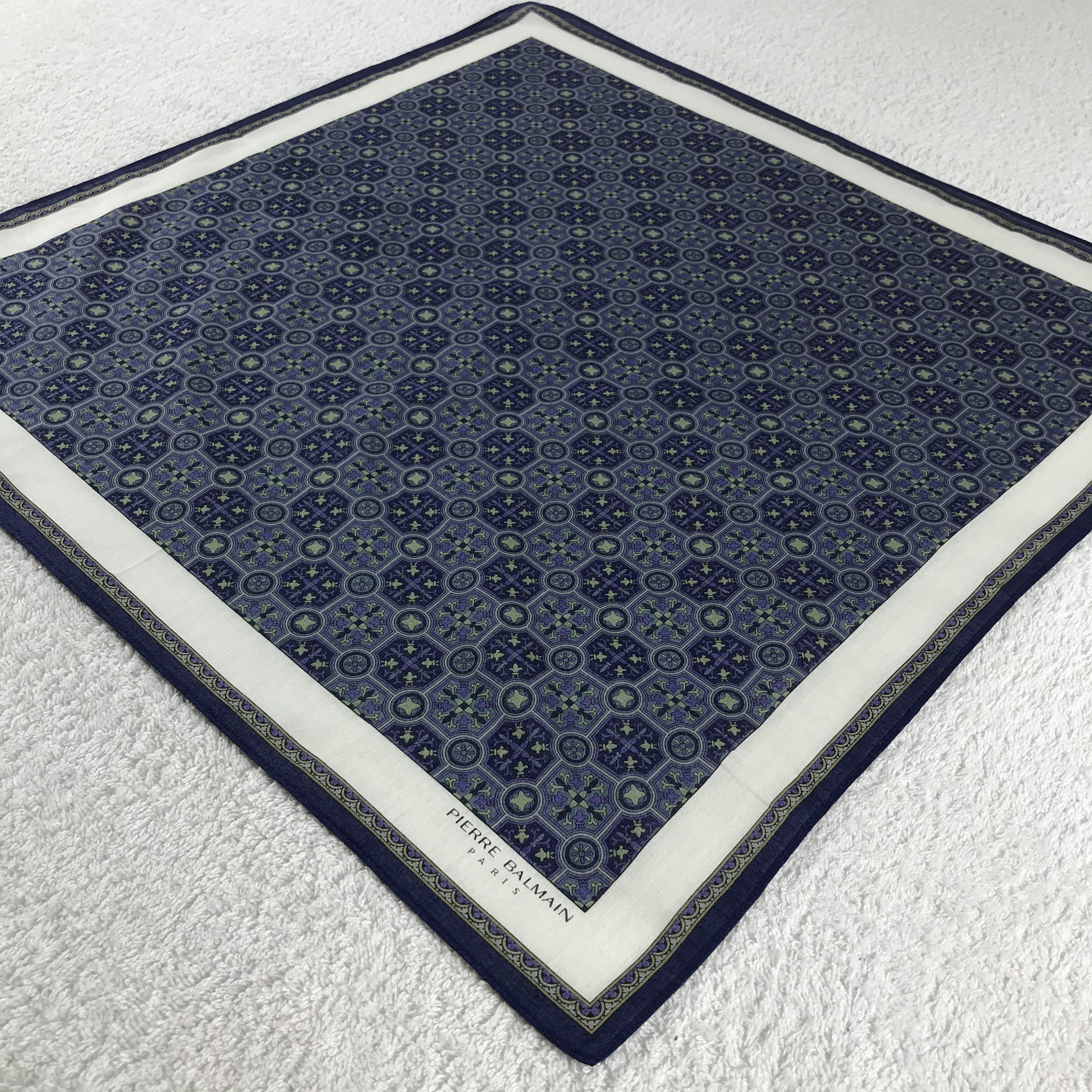 Pierre Balmain × Vintage Pierre Balmain Bandana / Handkerchief / Neckerchief - S260 Size ONE SIZE - 2 Thumbnail