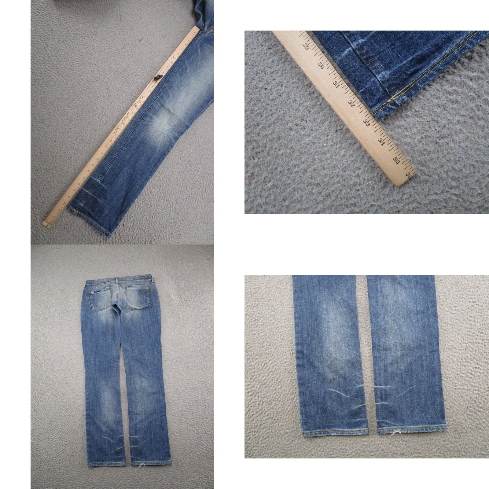 Citizens Of Humanity Citizens of Humanity Jeans Ava Women's 31 Straight Leg Denim Blue 5-Pocket Comfortable Stretch Vintage No Size 24" / US 00 / IT 34 - 9 Thumbnail