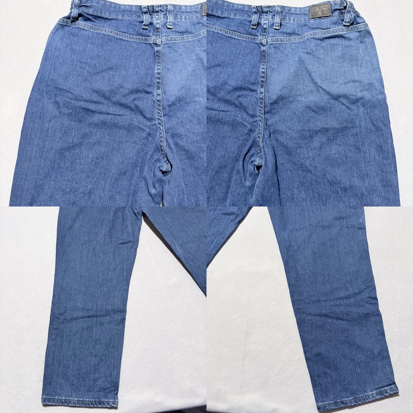 Lee Lee Jeans Pepperstone Denim Relaxed Tapered Jeans Women 18 Medium Pepperstone Blue 5-Pocket Elastic Waist Size 24" / US 00 / IT 34 - 8 Thumbnail