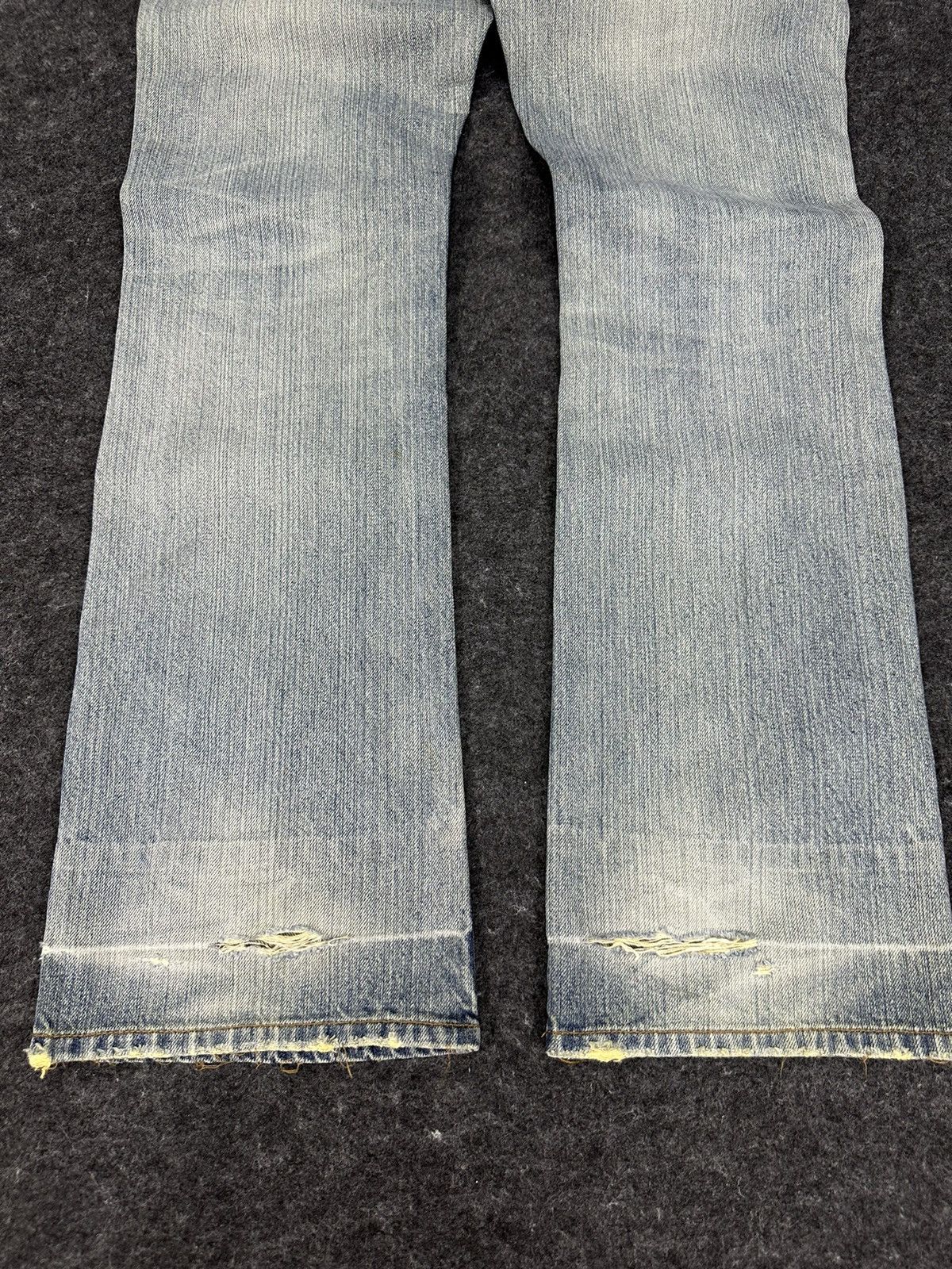 If Six Was Nine Root Three Flare Distressed Vintage Denim 32x33 D730 Size US 32 / EU 48 - 6 Thumbnail