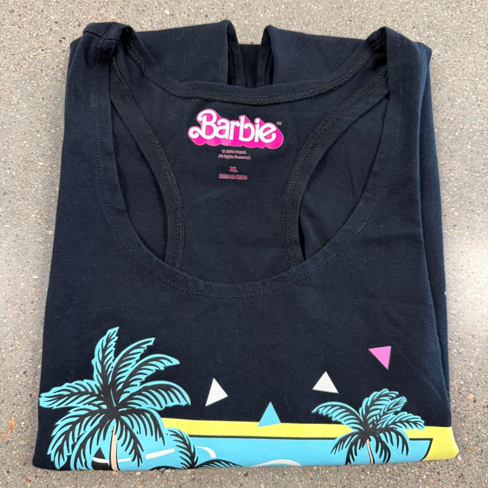 Designer NWOT Women's Barbie 80s Corvette Graphic Tank Top - XL Size XL / US 12-14 / IT 48-50 - 6 Thumbnail