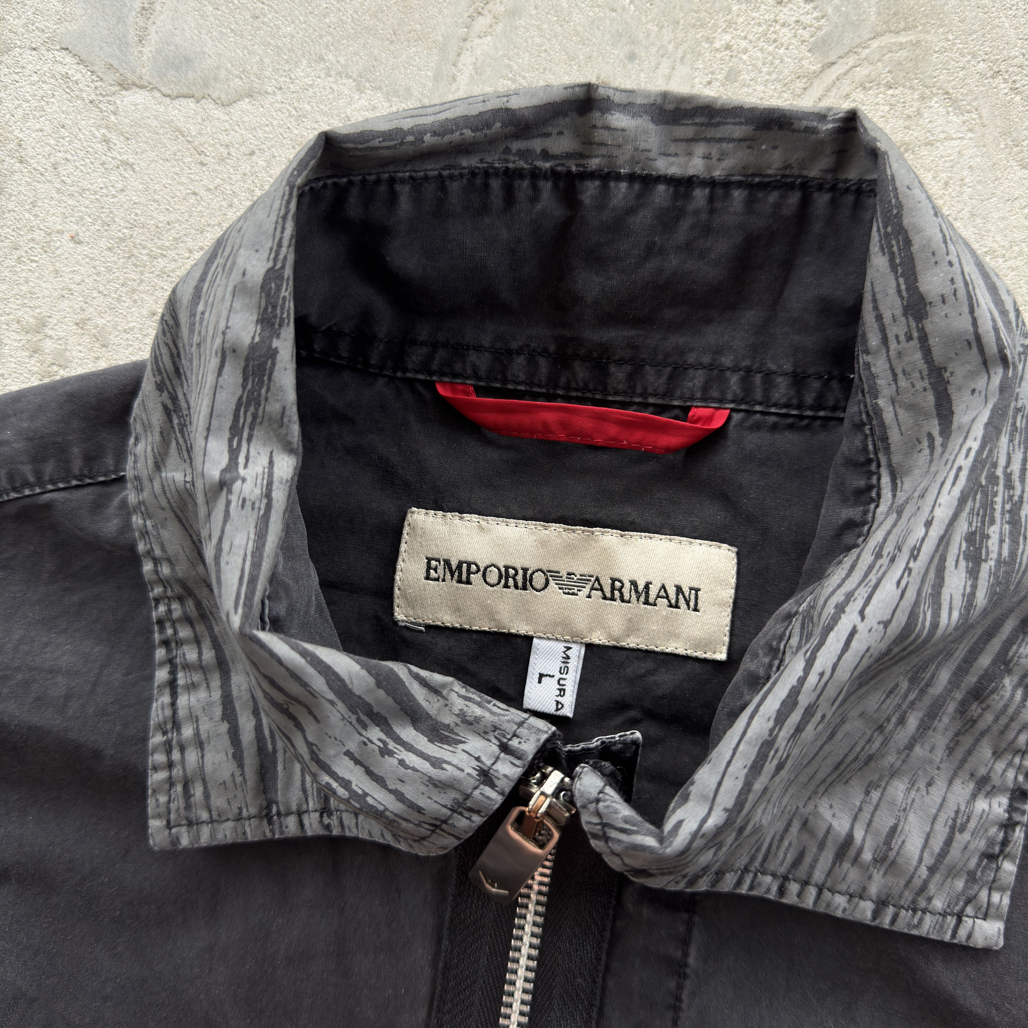 ジャケット・アウター 90s EMPORIO ARMANI zip coat archive Vintage Emporio Armani Full Zip Shirt Jacket Archive