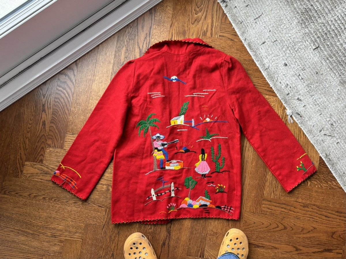 Vintage 1940s Mexican Wool Jacket 1950s Vintage Embroidered By Mikes Size M / US 6-8 / IT 42-44 - 16 Thumbnail