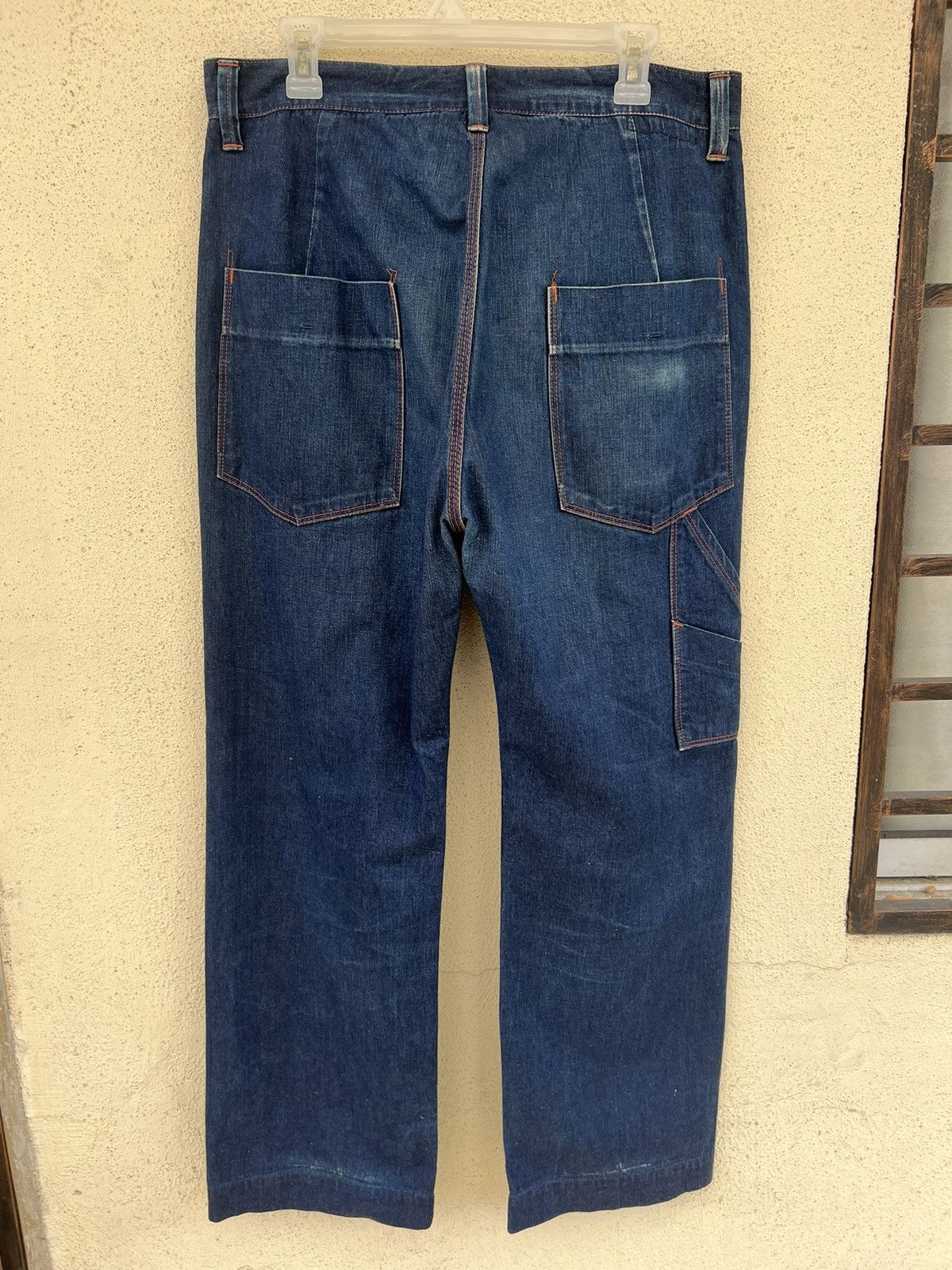 Hiroshi Kato KATO Japan Faded Indigo Denim Work Pant Size US 34 / EU 50 - 14 Thumbnail