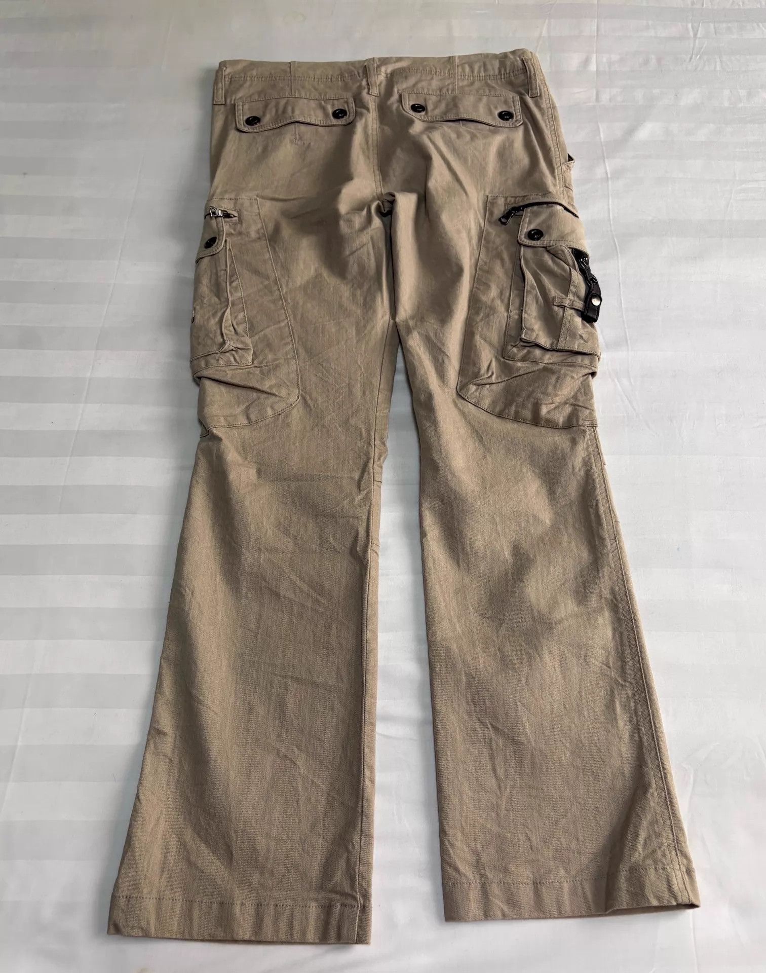 Tornado Mart Tornado Mart Vintage Tactical Cargo Pants Straps Pockets Pleats Size US 34 / EU 50 - 6 Thumbnail