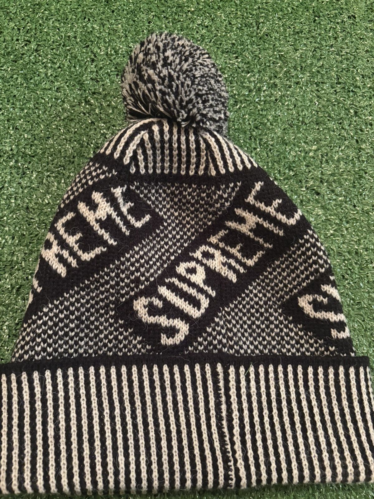 Supreme Supreme Banner Beanie (black/white) Size ONE SIZE - 2 Thumbnail