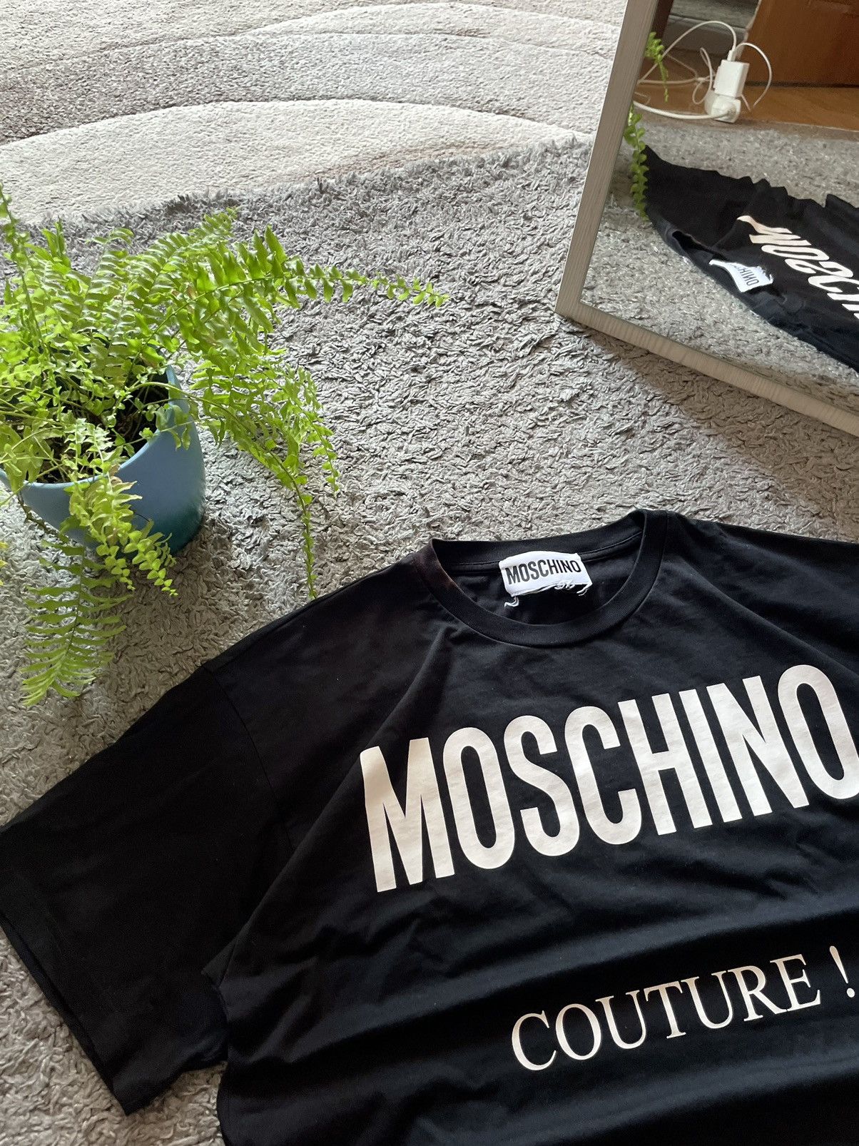 Designer × Moschino Moschino Couture Milano T-Shirt Streetwear Big Logo Rare Size US L / EU 52-54 / 3 - 7 Thumbnail