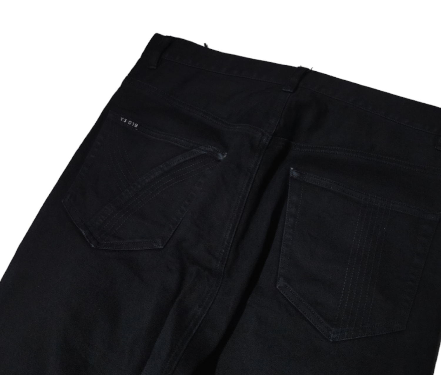 Adidas Y3 Yohji Yamamoto Drop crotch Denim Pants Size US 31 - 3 Thumbnail