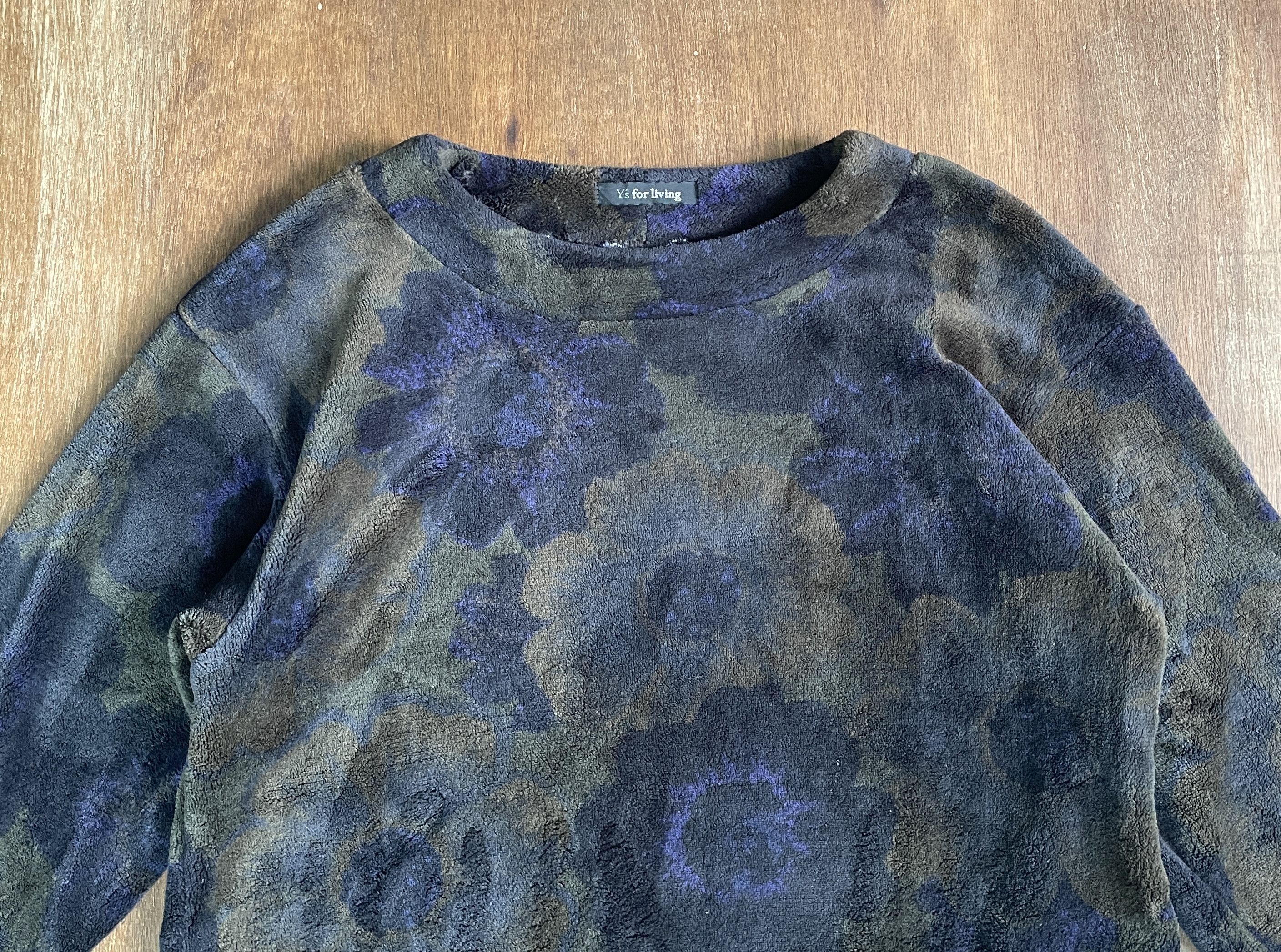 Yohji Yamamoto Y's Yohji Yamamoto VIntage Flower Pattern Sweatshirts Size US S / EU 44-46 / 1 - 2 Thumbnail