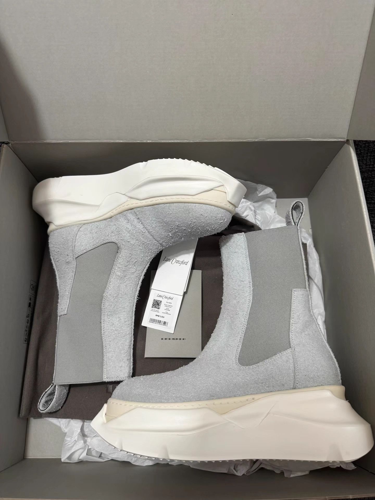 Rick Owens Rick Owens 23FW platform tank sole Chelsea boots. Size US 6.5 / IT 36.5 - 8 Thumbnail
