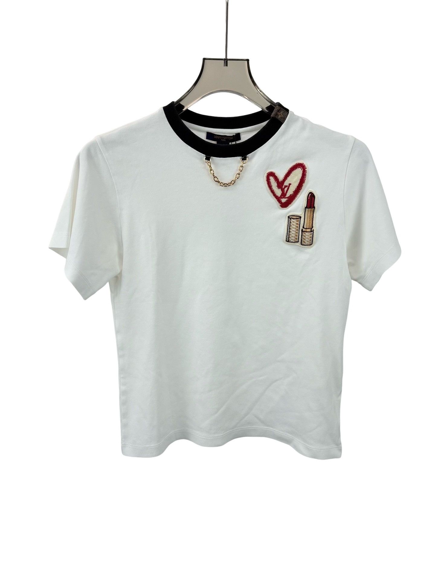 Louis Vuitton Louis Vuitton Heart Lipstick Patch T-Shirt XS Size XS / US 0-2 / IT 36-38 - 1 Thumbnail