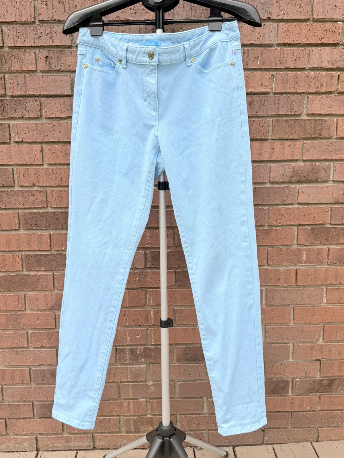 J.McLaughlin J. McLaughlin Womens Ice Blue Lexi Jeans Stretch Pants Size 32" / US 10 / IT 46 - 1 Thumbnail