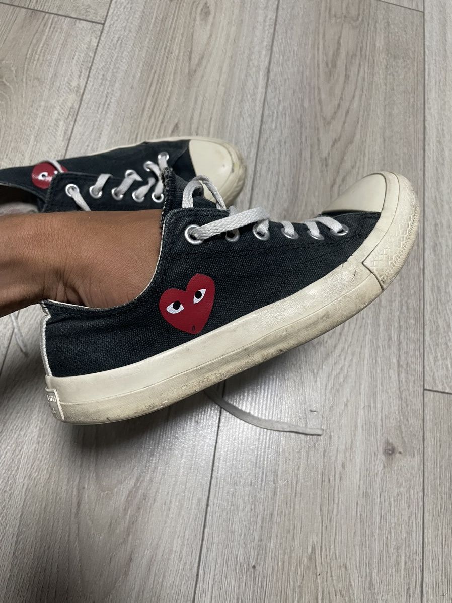 Comme des Garcons Comme des Garçons x Converse Play Black Low Sneakers US 6 Size US 6 / EU 39 - 5 Thumbnail