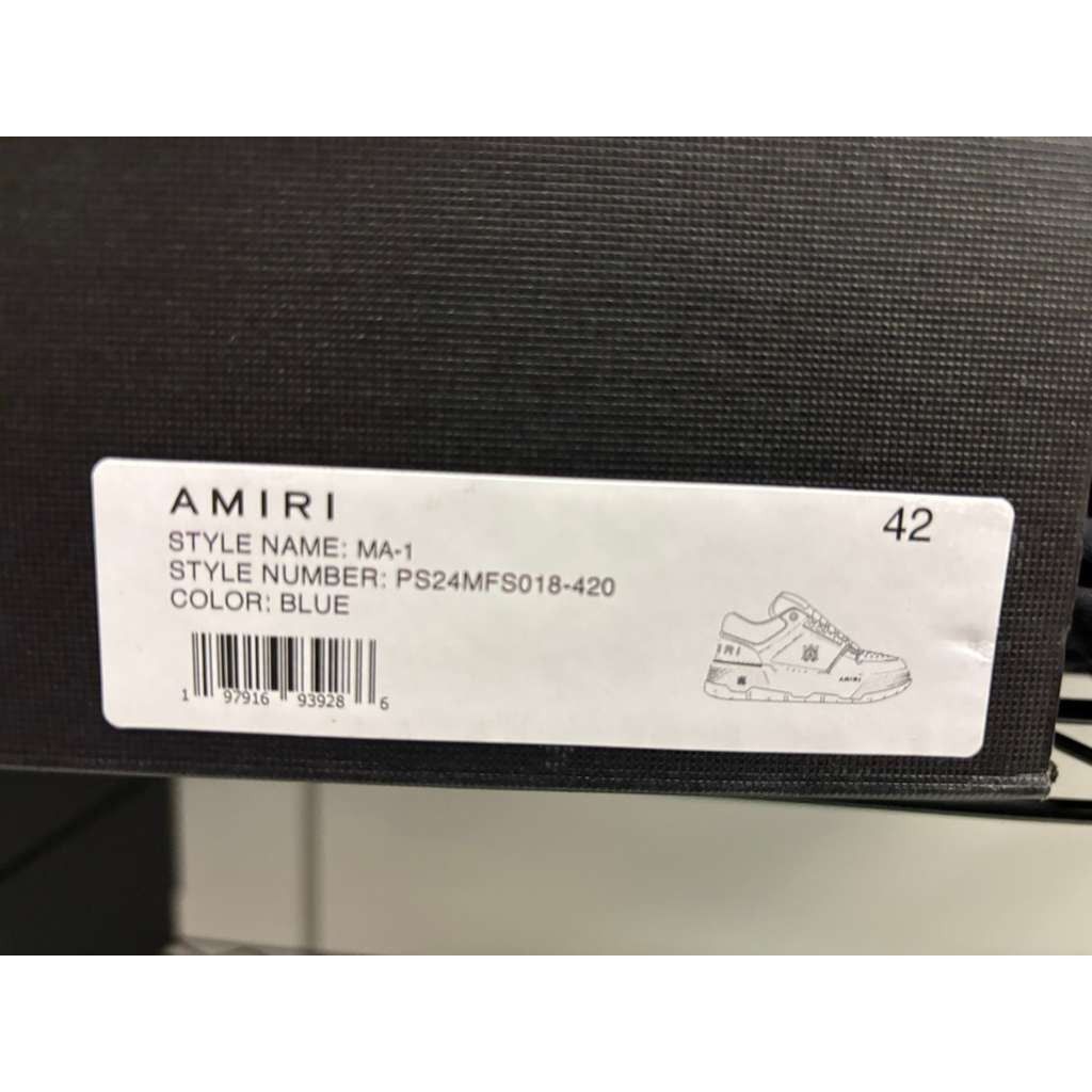 Amiri o1rshd1 MA-1 Low-Top Sneakers in Blue Size US 9 / EU 42 - 23 Thumbnail