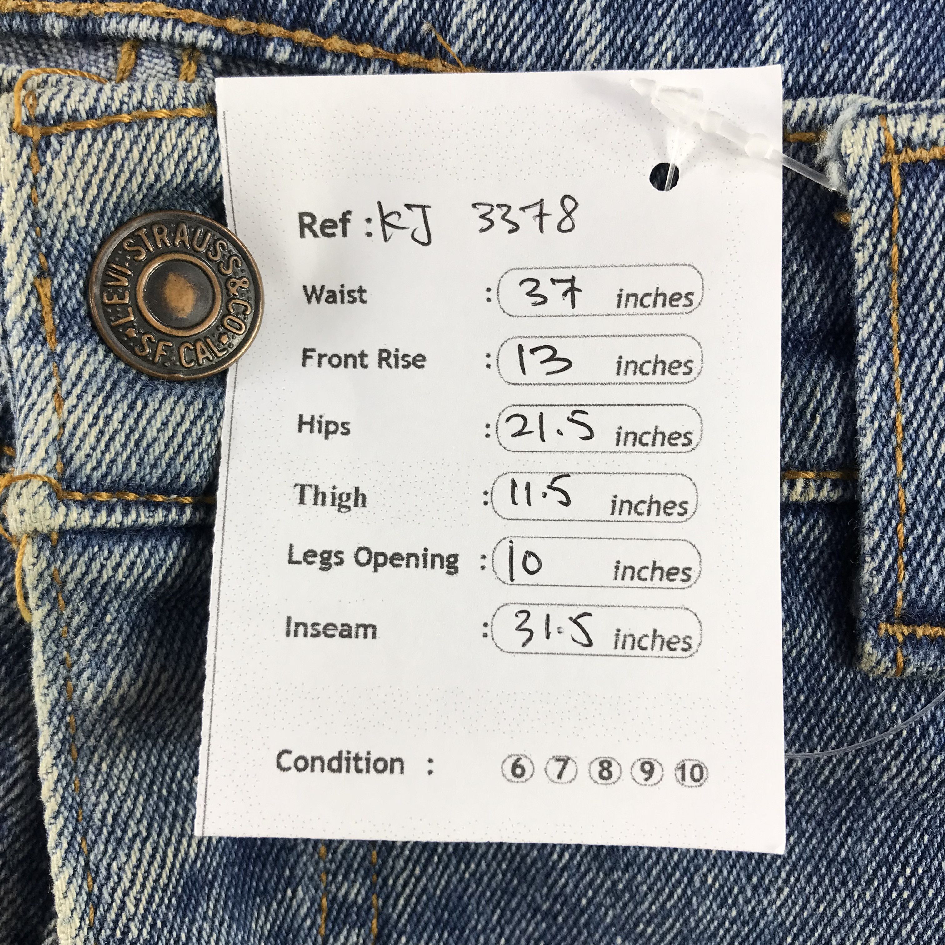 Levi's Vintage Levis Jeans Flared Denim KJ3378 Size US 37 - 12 Thumbnail