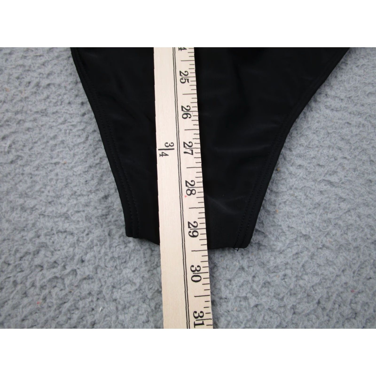 Closet London Londons Closet Bikini Womens L Black Sheer One-Shoulder Strap One-Piece Large Size ONE SIZE - 5 Thumbnail