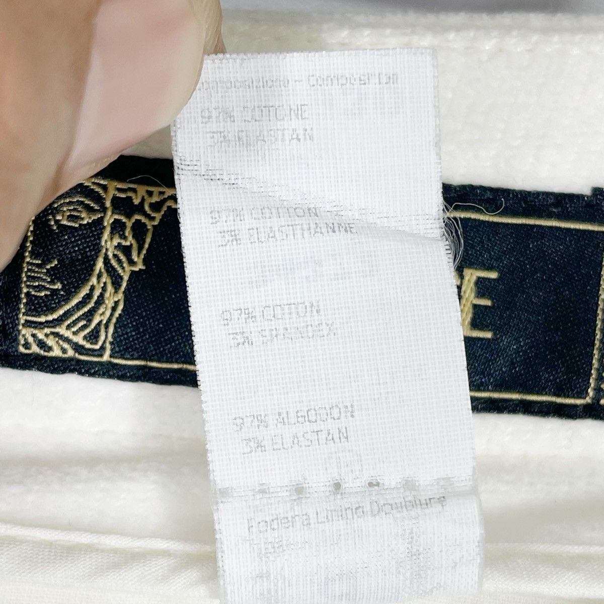 Versace Vintage Versace White Wide Leg Trousers Size 32" / US 10 / IT 46 - 10 Thumbnail