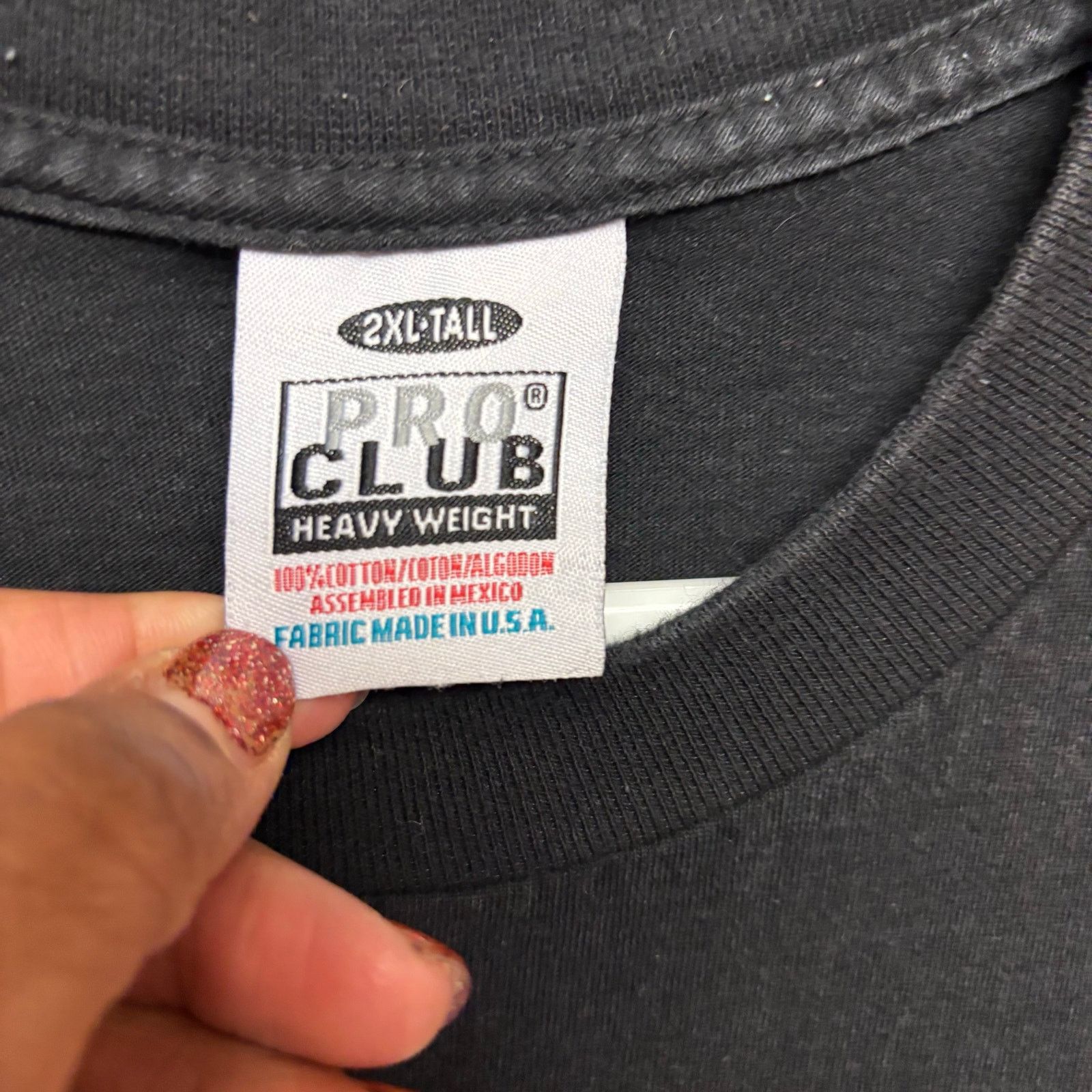 Other Vintage Pro Club Graphic Tee 2XL Black Streetwear Y2K USA Size US XXL / EU 58 / 5 - 9 Thumbnail