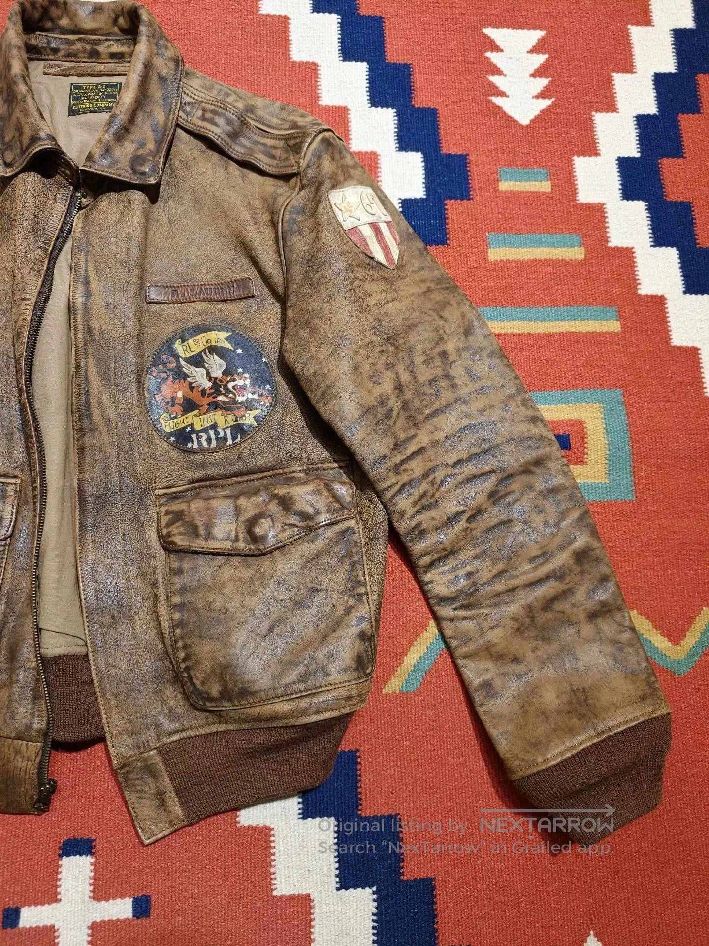 RRL Ralph Lauren Ralph Lauren RRL A2 Pilot Jacket. Size US M / EU 48-50 / 2 - 2 Thumbnail
