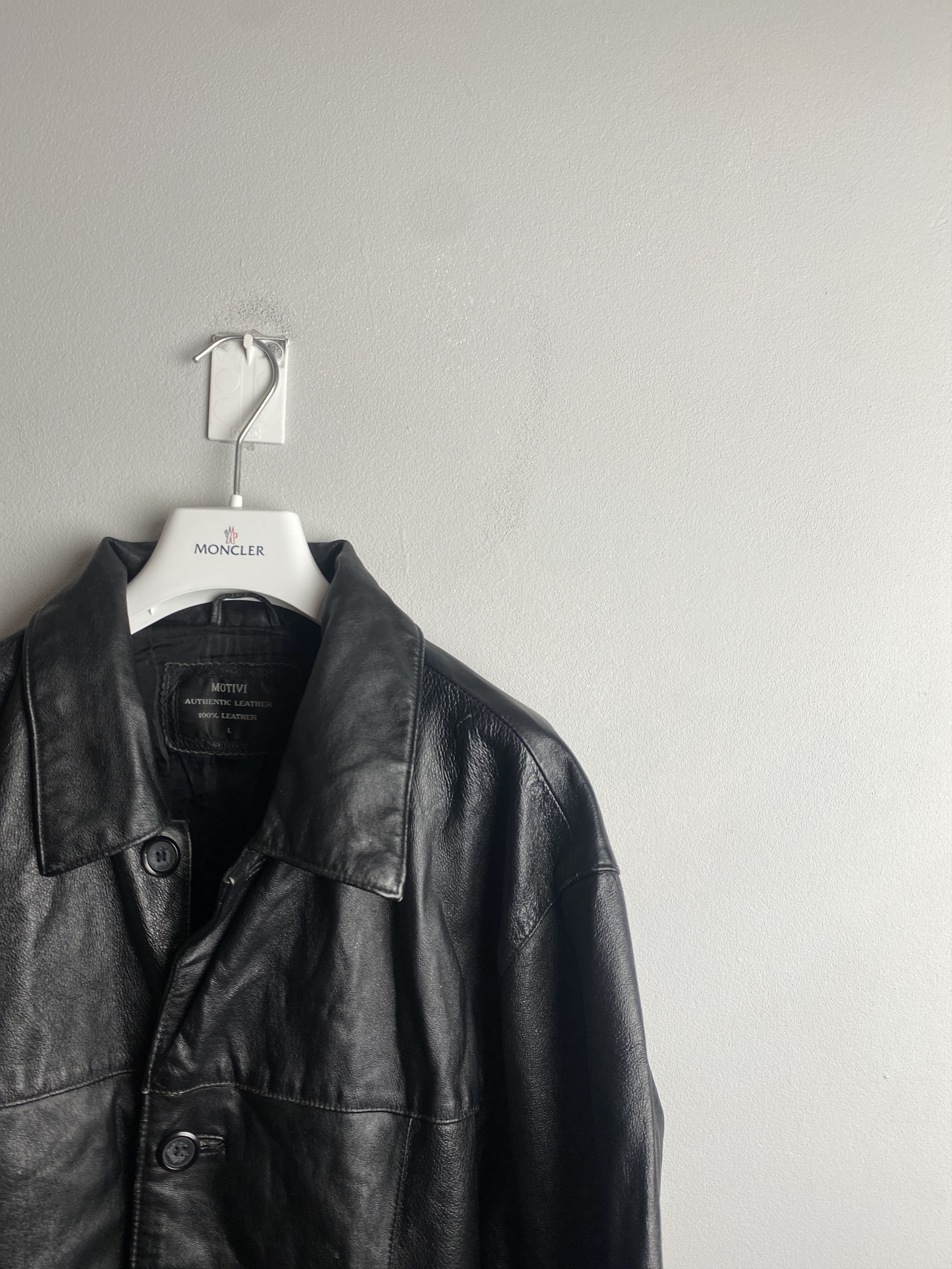 Vintage Vintage leather buttons jacket coat Size US L / EU 52-54 / 3 - 2 Thumbnail
