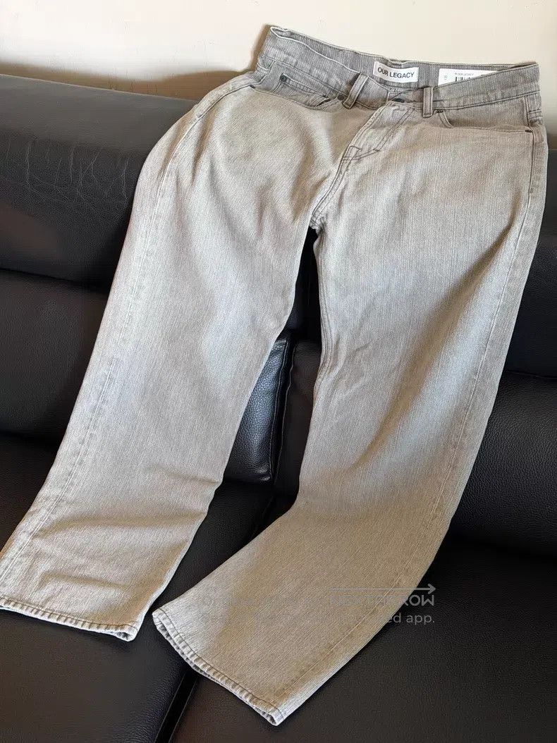 Our Legacy Our Legacy Light Grey Denim Pants Size US 30 / EU 46 - 1 Thumbnail