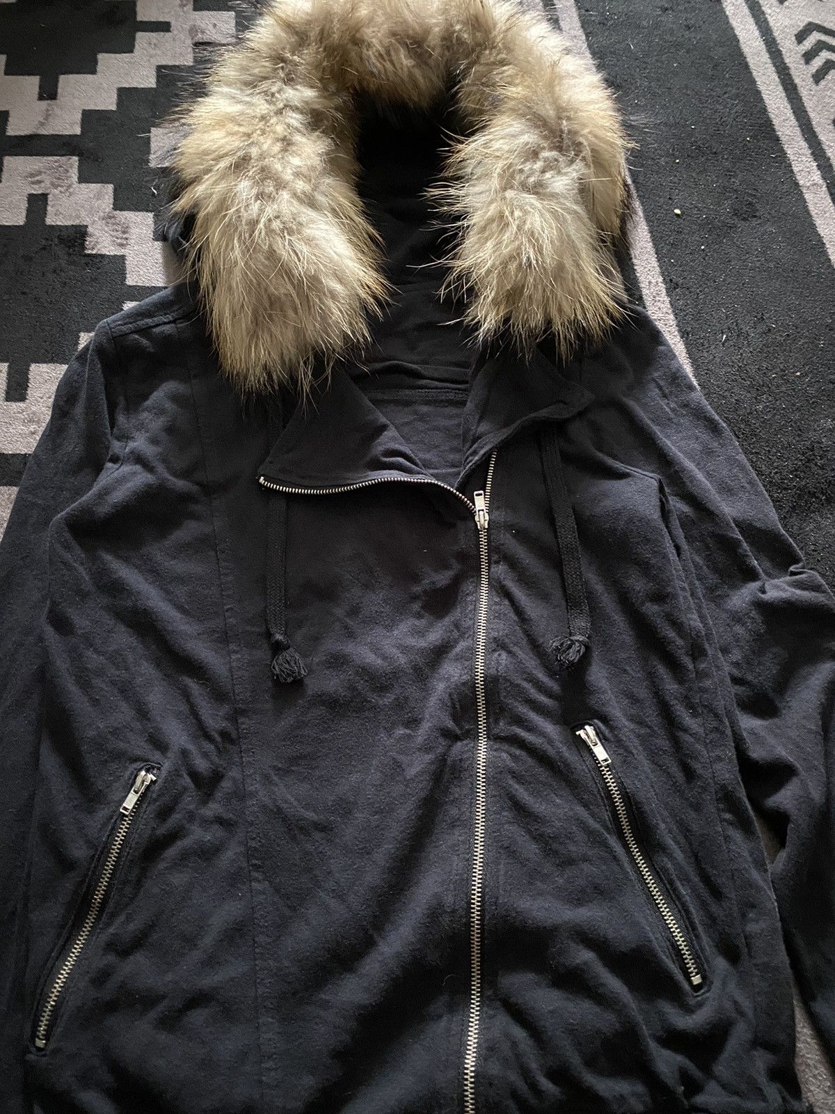 If Six Was Nine × Japanese Brand × Le Grande Bleu (L.G.B.) Fmt faux fur biker punks hoodie Size US M / EU 48-50 / 2 - 3 Thumbnail