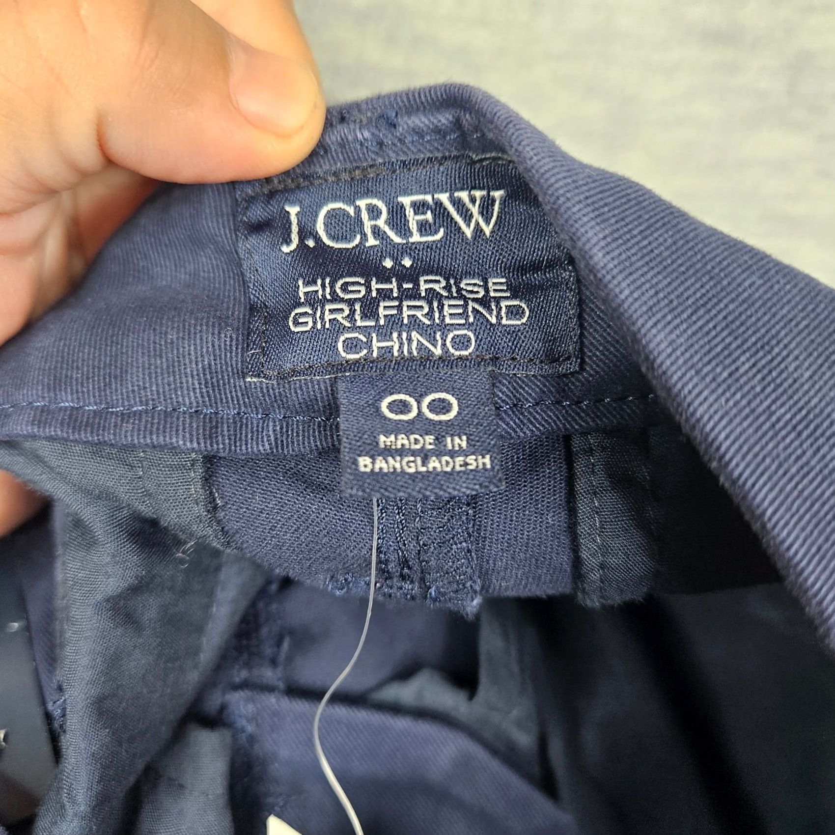 J.Crew J.CREW Chino Pants Navy Blue Casual Mid Rise 00 Regular Button Front Womens New Size 24" / US 00 / IT 34 - 5 Thumbnail
