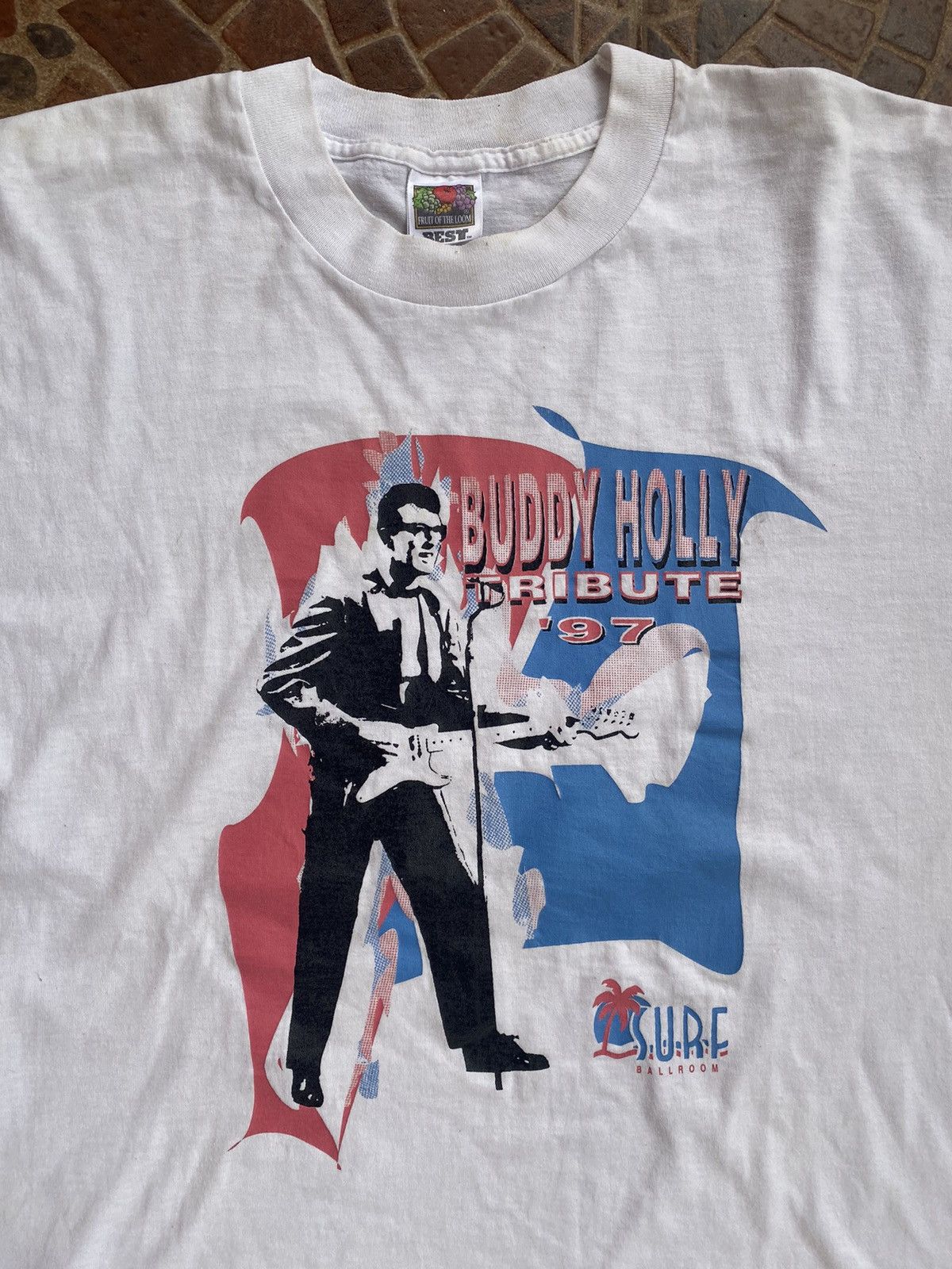 Band Tees × Vintage Vintage 1997 Buddy Holly T Shirts Size US XL / EU 56 / 4 - 2 Thumbnail
