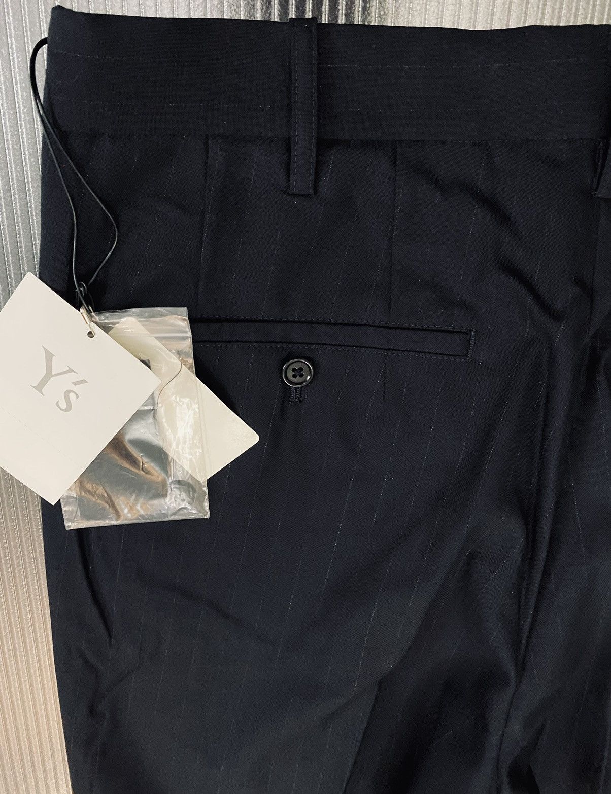 Y's Y’s yohji yamamoto 🇯🇵 Nero mute pinstripe wool slacks 3 NWT Size US 36 / EU 52 - 8 Thumbnail