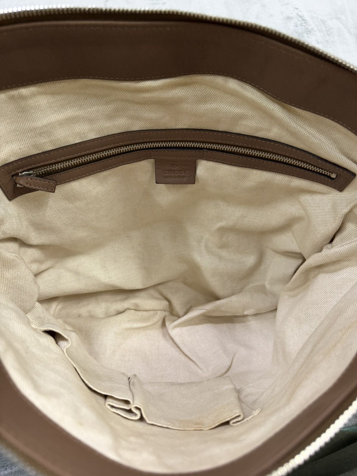 Gucci Gucci Brown Leather Braided Strap Bag Size ONE SIZE - 6 Thumbnail