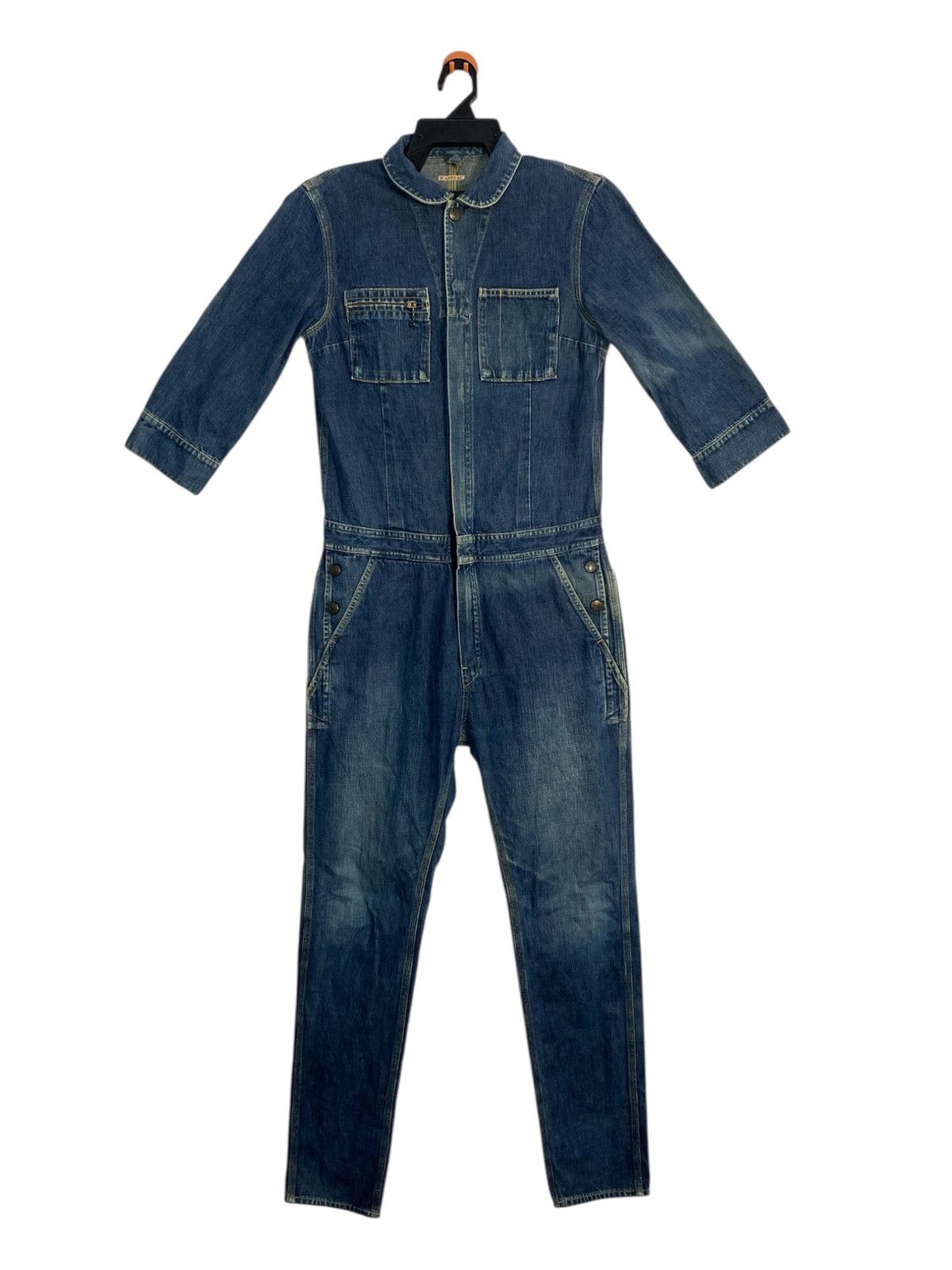 Kapital Kapital All In One Indigo Denim Overall Workwear Size US 32 / EU 48 - 1 Thumbnail