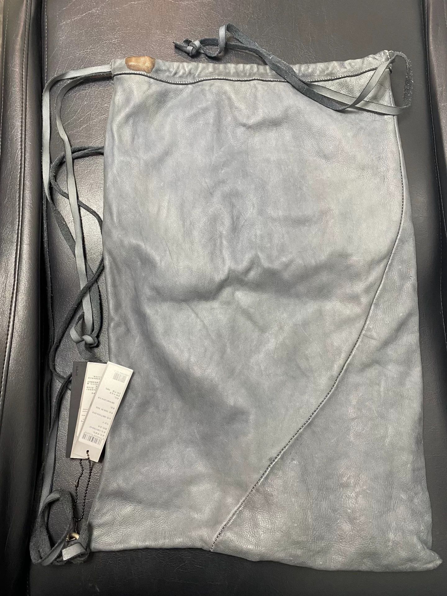 Leon Emanuel Blanck Emanuel Blanck Washed Gray Oversized Pocket Bag Size ONE SIZE - 3 Thumbnail