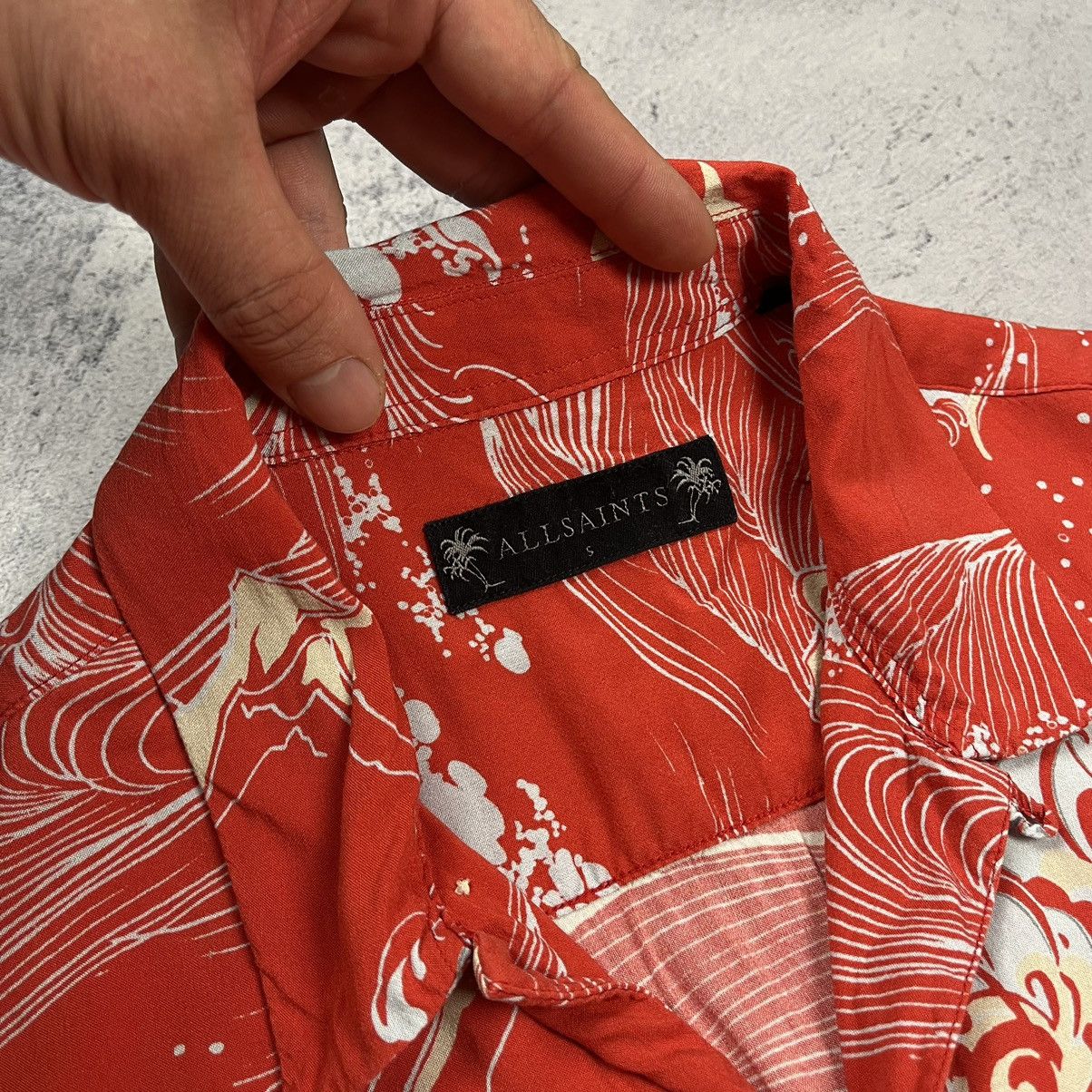 Allsaints Designer Allsaints viscose y2k flood Hawaii shirt Size US S / EU 44-46 / 1 - 4 Thumbnail