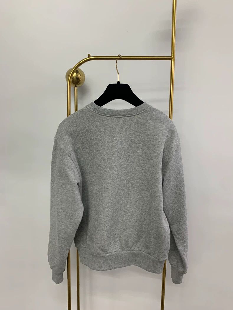 Gucci Gucci Size12 Gray diamond-embled round-neck sweatshirt Size US XS / EU 42 / 0 - 3 Thumbnail