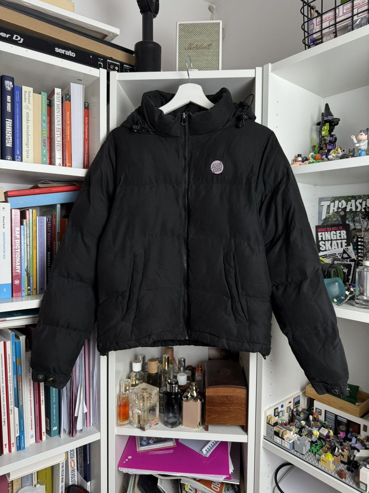 Hook-Ups × Santa Cruz Skateboards × Shorty's Skateboards Santa Cruz black down puffer jacket S skate streetwear blind Size S / US 4 / IT 40 - 1 Thumbnail