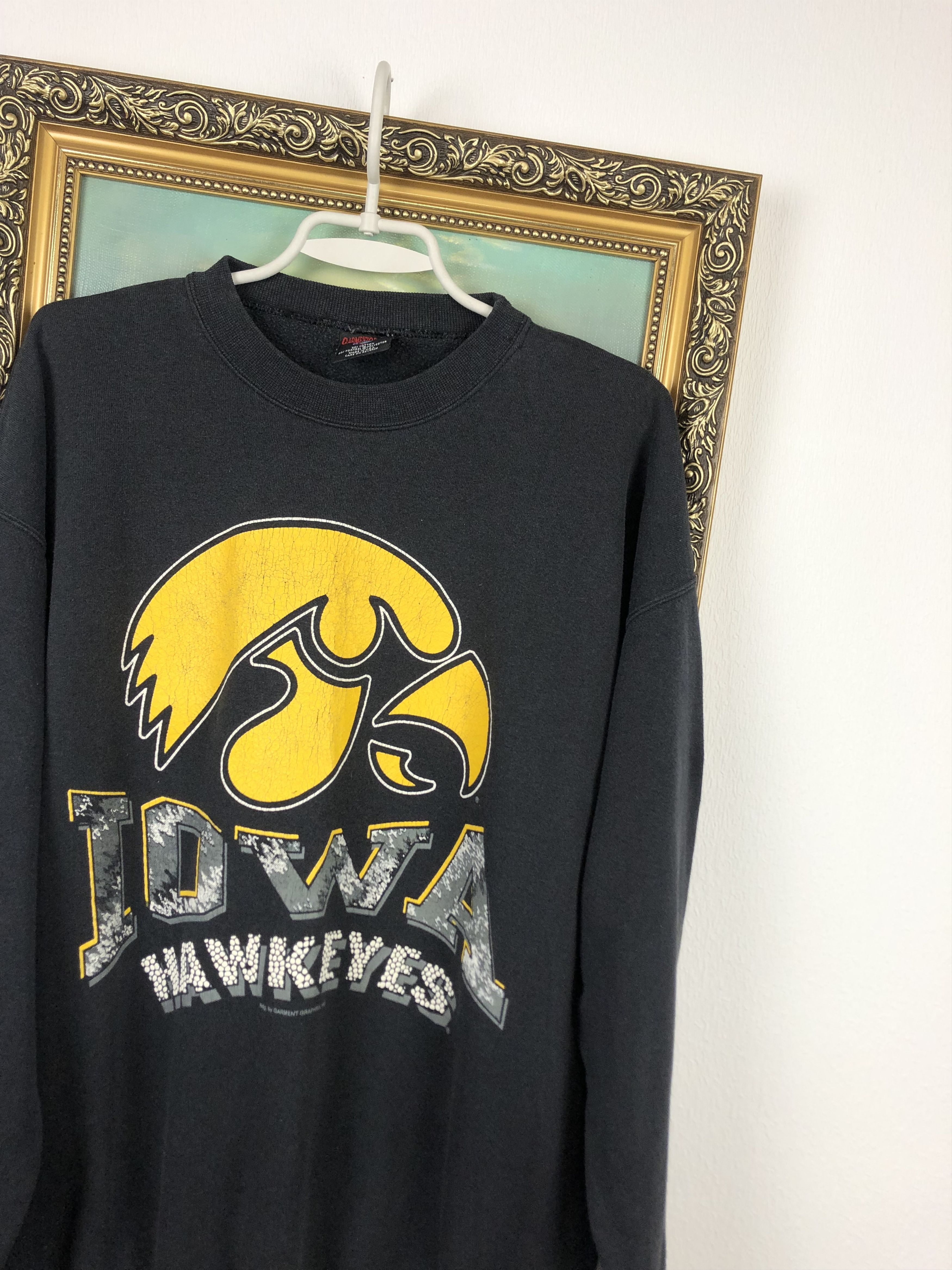 Vintage Vintage University of Iowa Hawkeyes Sweatshirt NCAA Rare Size US XL / EU 56 / 4 - 4 Thumbnail