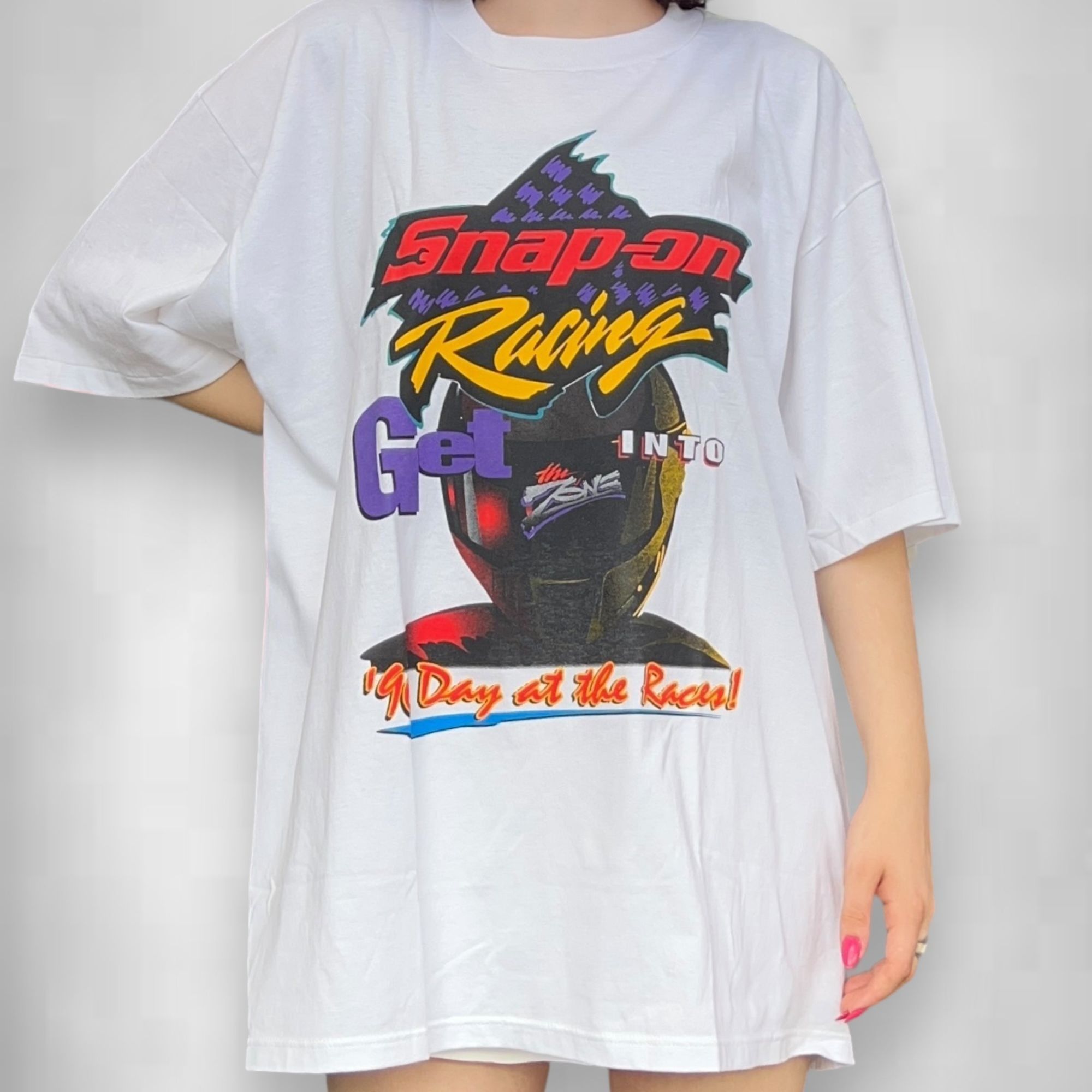 Vintage Vintage 90s Snap On Racing Tee Size US XXL / EU 58 / 5 - 1 Thumbnail