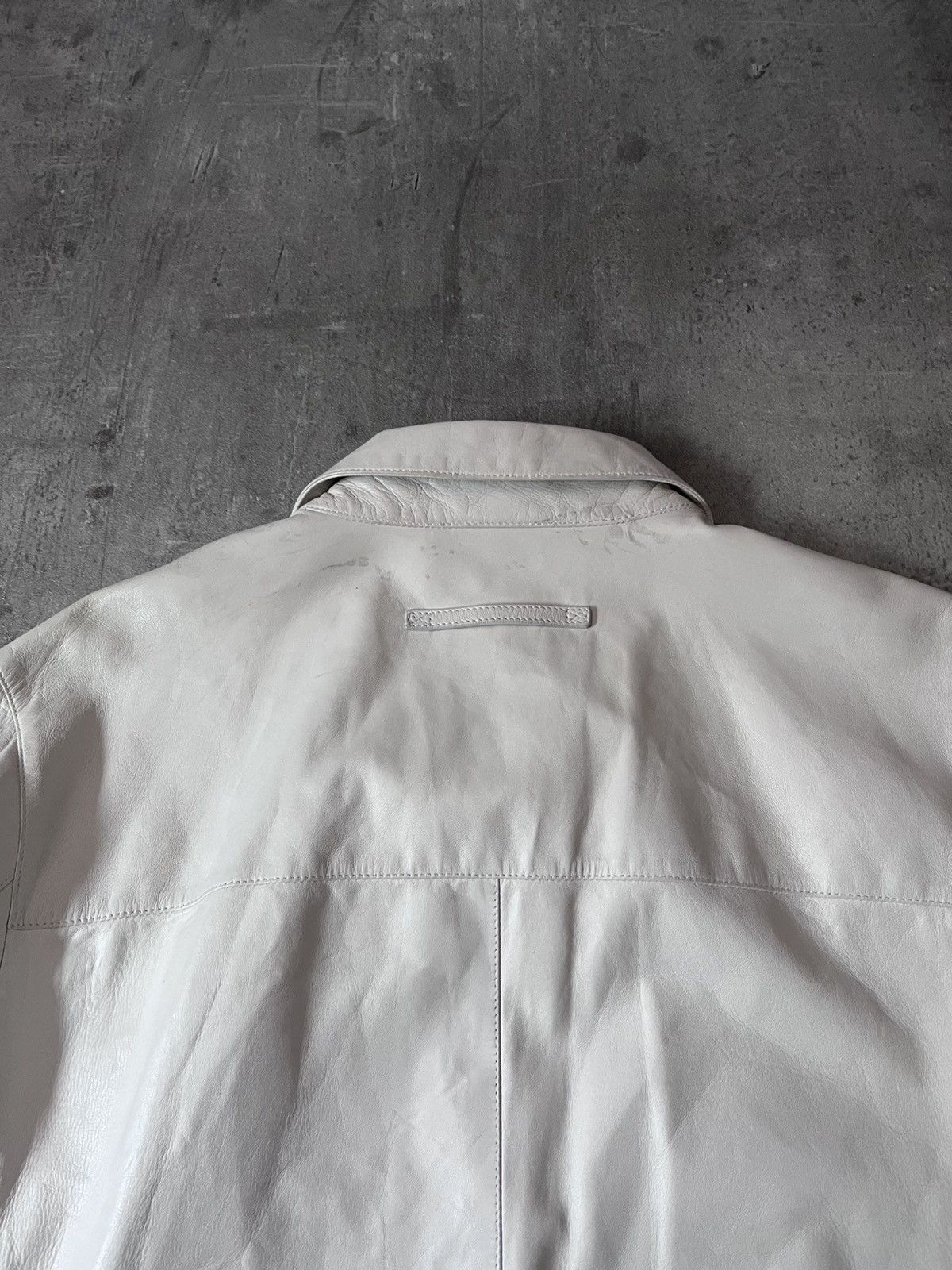 Prada Vintage Prada soft leather jacket white red line 90s Size US L / EU 52-54 / 3 - 17 Thumbnail