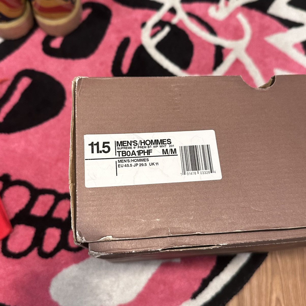 Supreme × Timberland Supreme Timberland 6 inch boot stars and stripes wheat Size US 11.5 / EU 44-45 - 12 Thumbnail