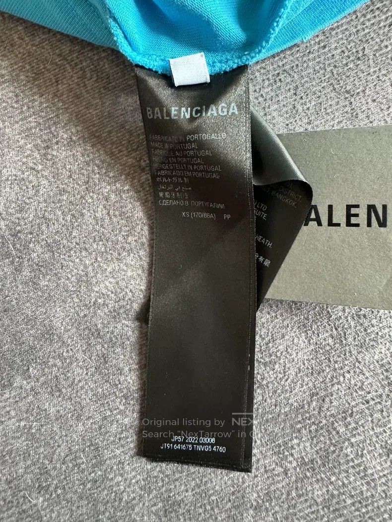 Balenciaga Balenciaga Blue Wave Cracked Pattern Coca-Cola Logo Short Size US XS / EU 42 / 0 - 4 Thumbnail