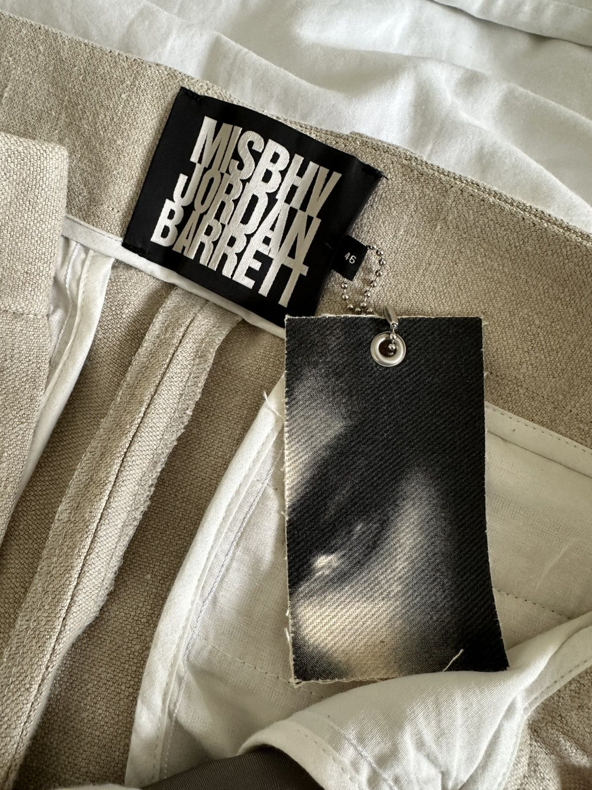 MISBHV Straight-Leg Canvas Linen Trousers