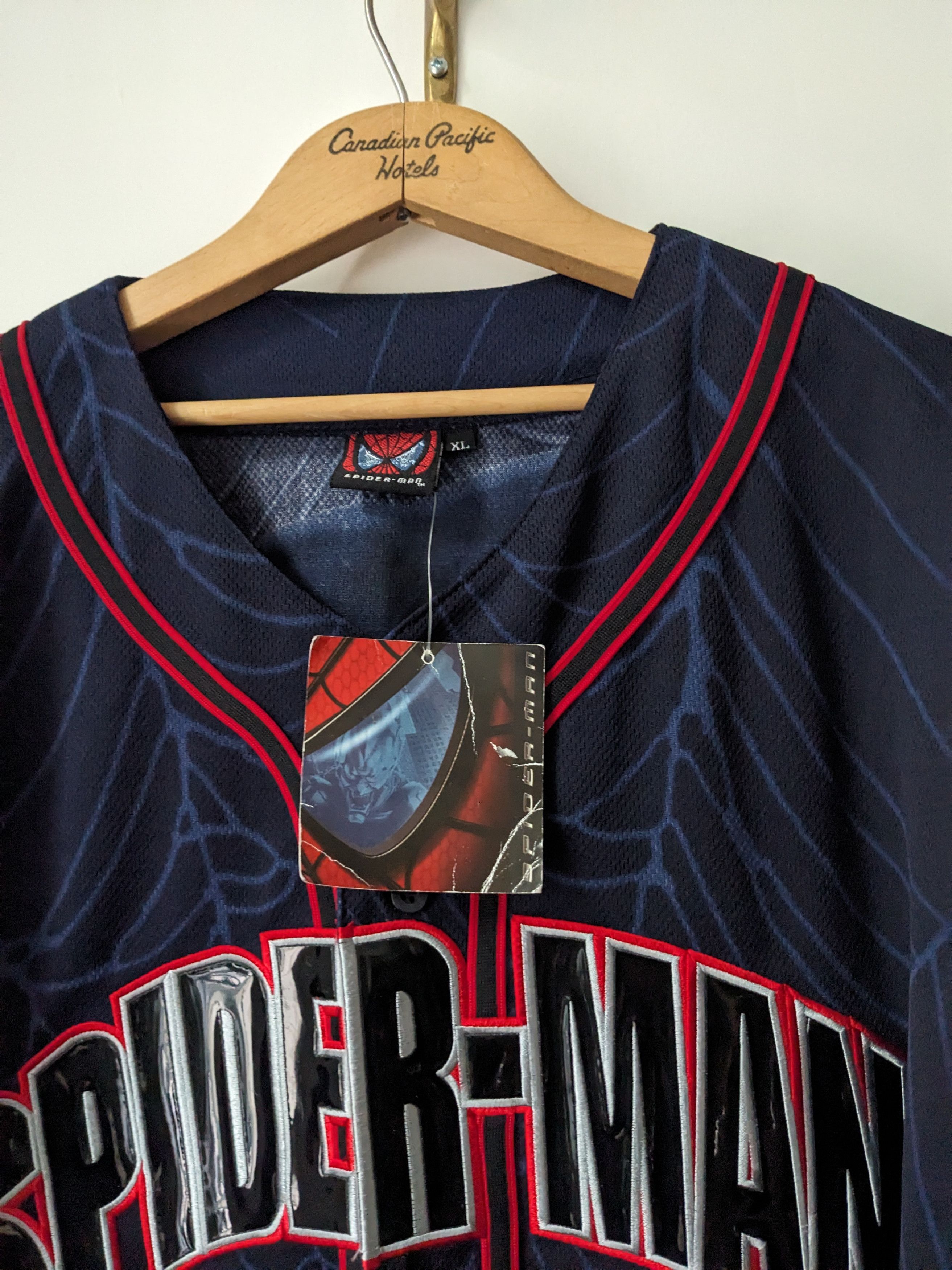 Marvel Comics Vintage Spiderman 1 Jersey Promo Movie Spider Man Size US XL / EU 56 / 4 - 2 Thumbnail