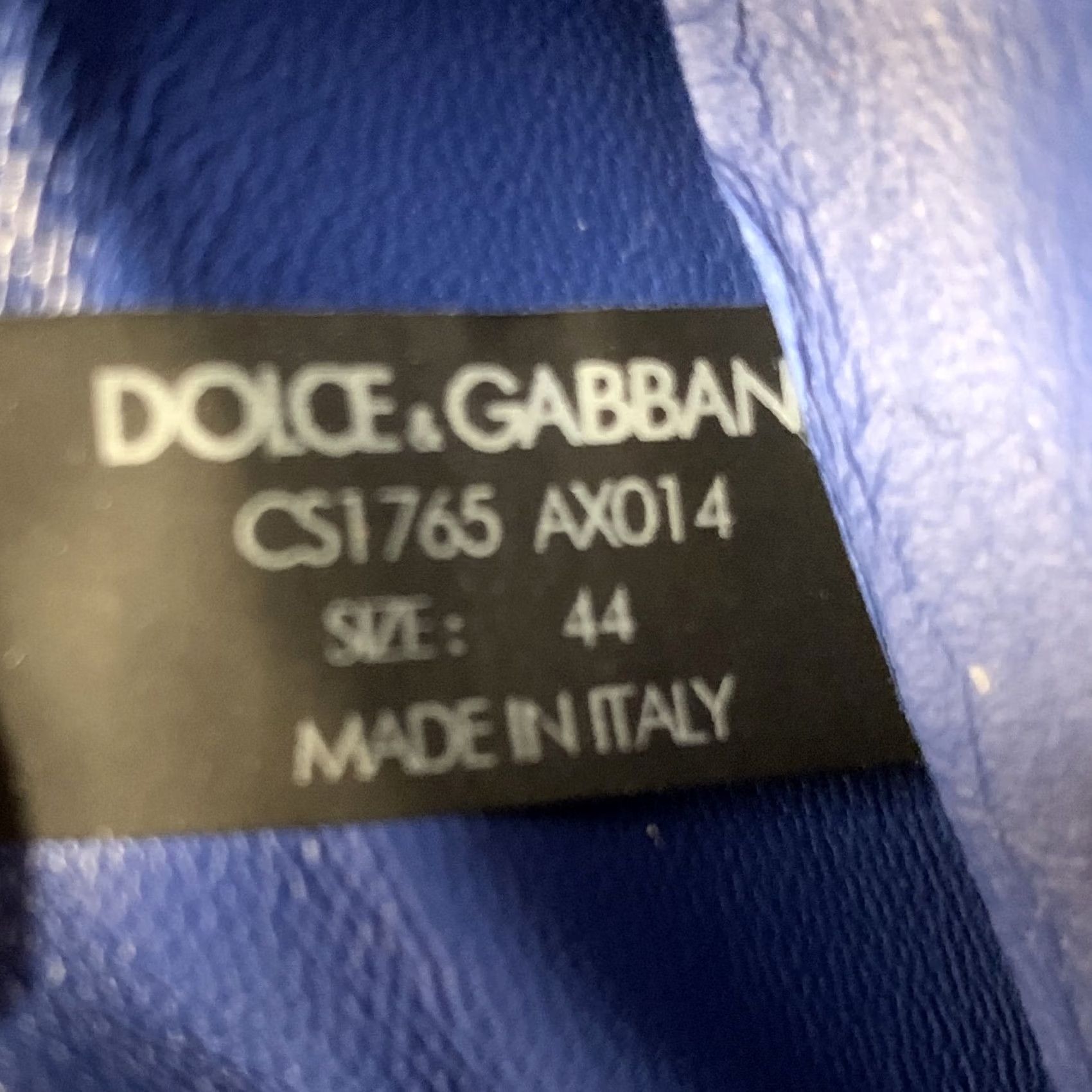 Dolce & Gabbana DOLCE & GABBANA Blue Cobalt Nylon Sneaker Size 10 Men Size US 10 / EU 43 - 8 Thumbnail