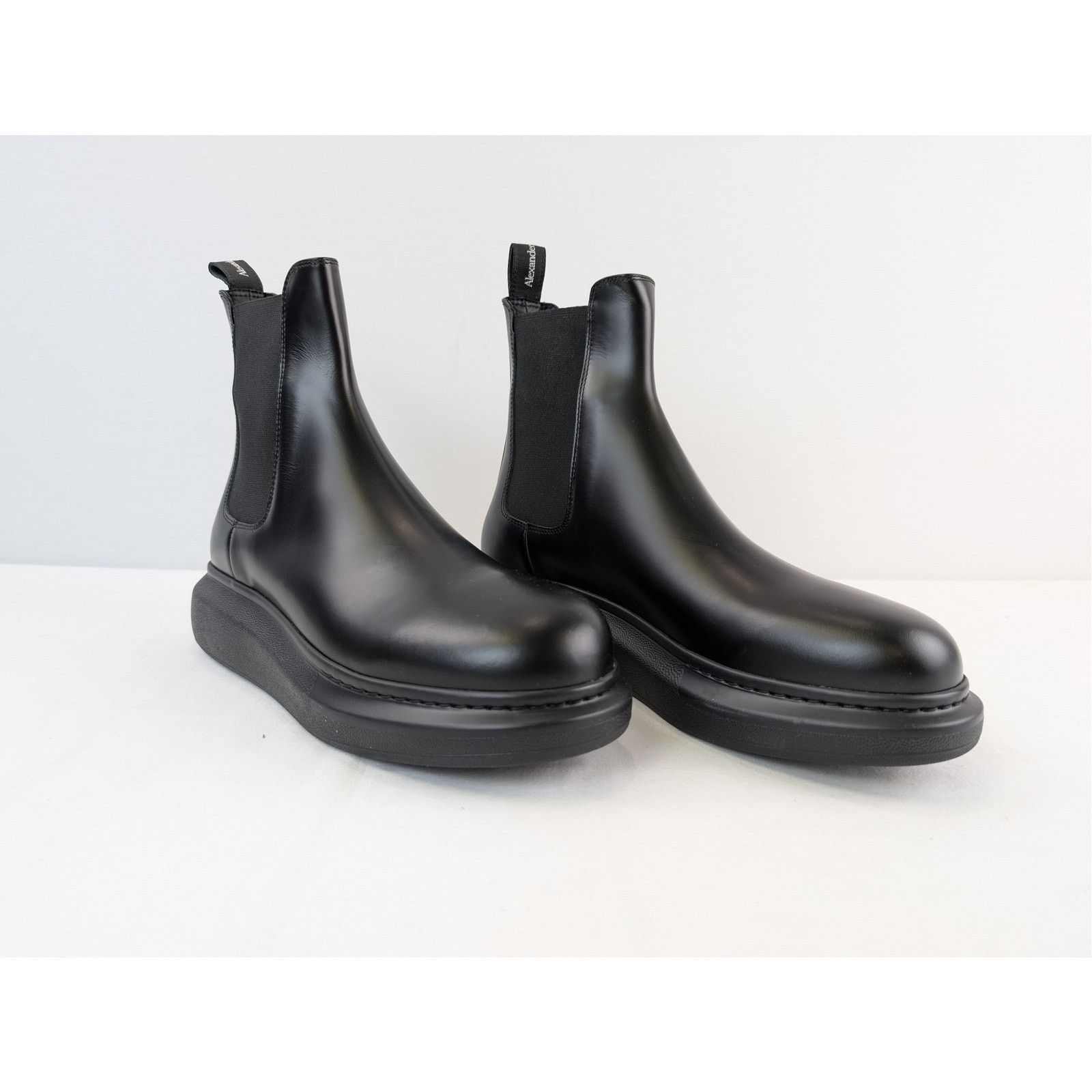 Alexander McQueen o1rshd1 New Liquid Spazzolat Boots in Black Size US 10 / EU 43 - 6 Thumbnail