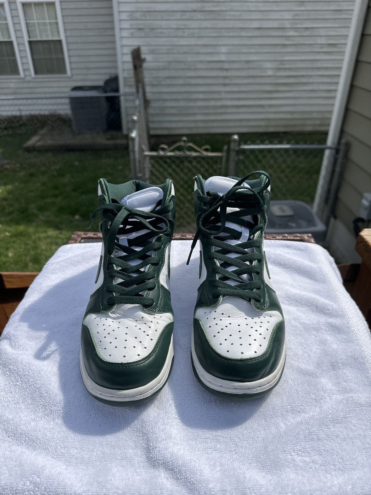 Nike Nike Dunk HI SP “Spartan Green” Size US 10 / EU 43 - 4 Thumbnail