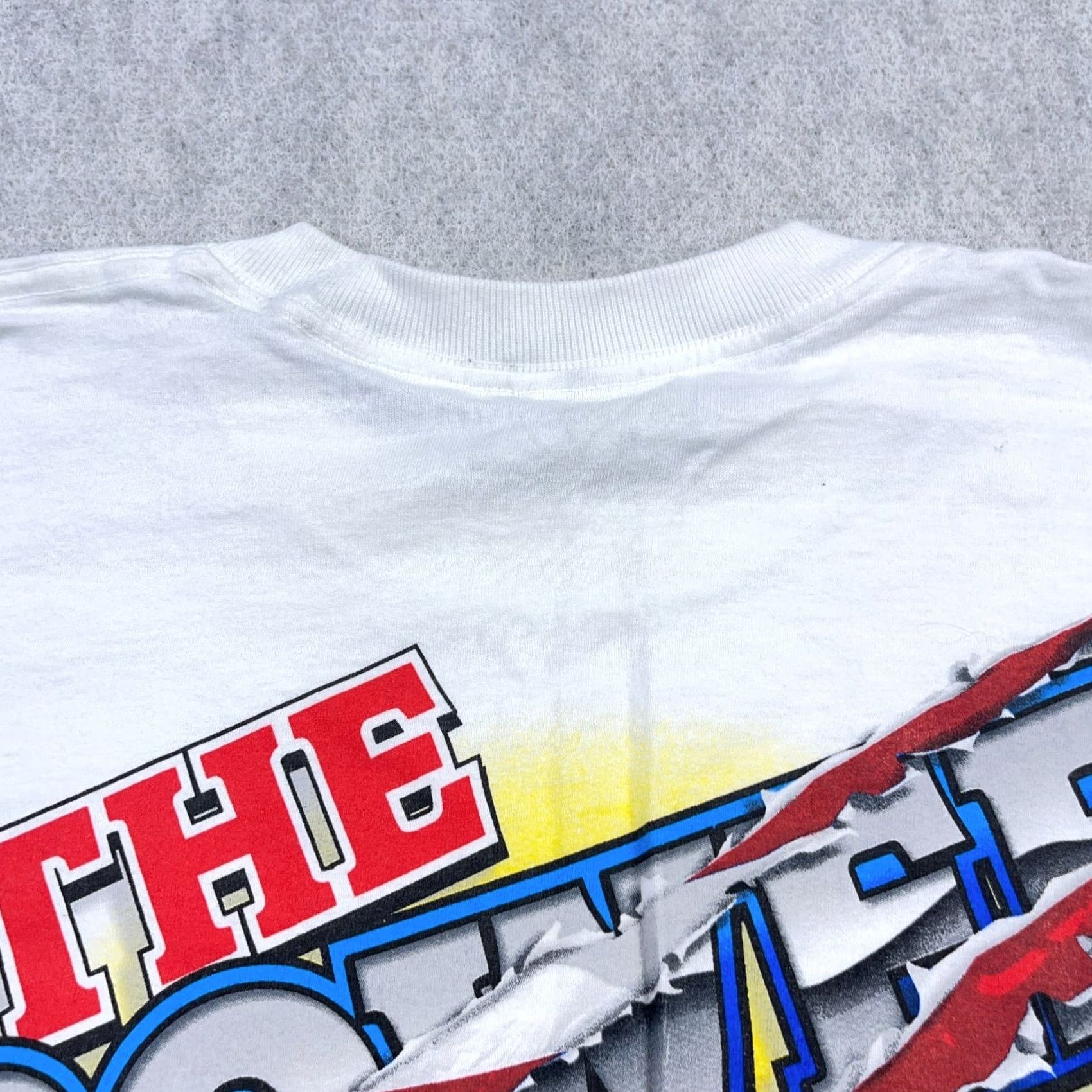 Vintage VINTAGE America Shirt Men XL White Tee USA 90s Logo Graphic Print Short Sleeve Crew Neck Cotton Knit Size US XL / EU 56 / 4 - 7 Thumbnail