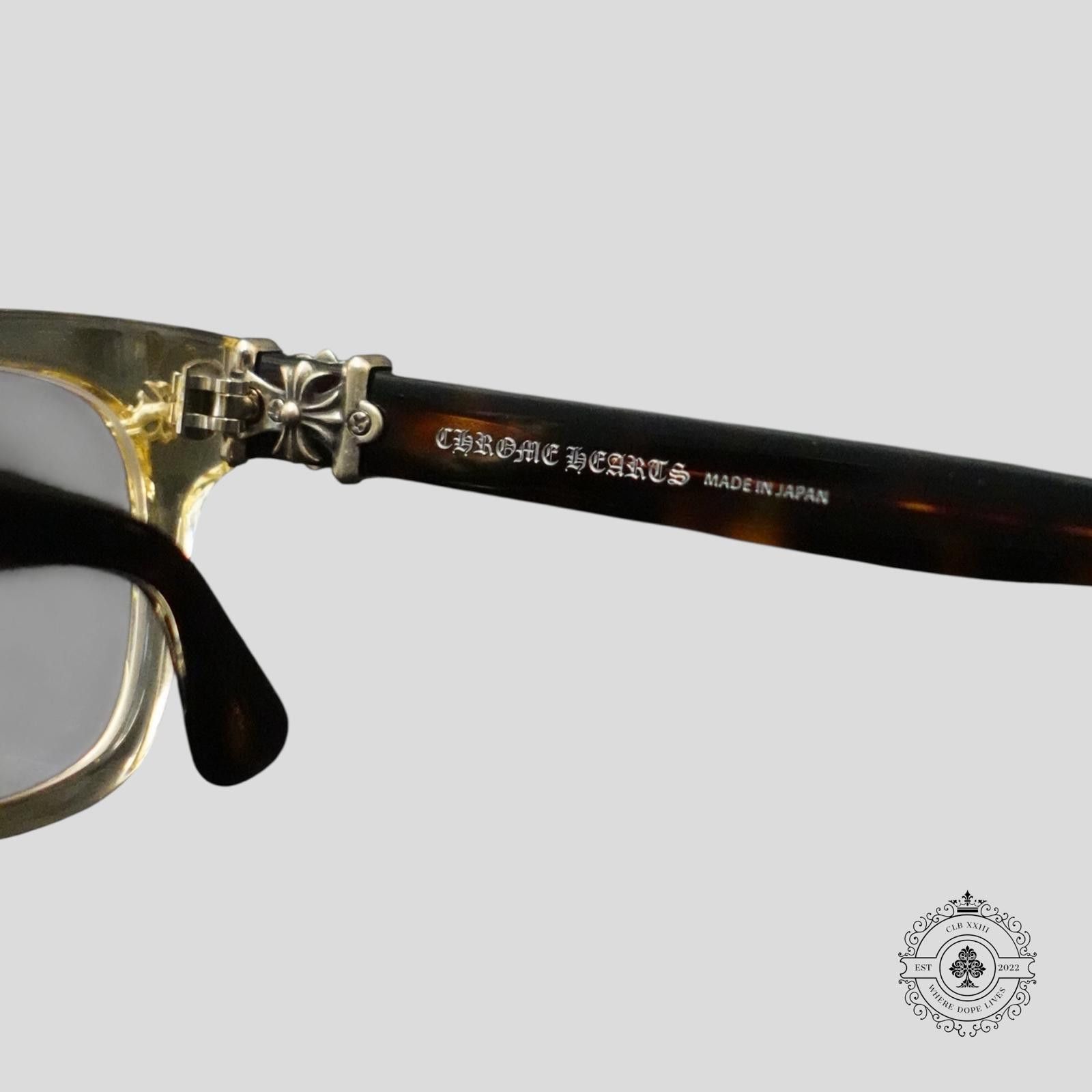 Chrome Hearts Chrome Hearts Vagilante Glasses in Tortoise Shell/Silver Size ONE SIZE - 5 Thumbnail