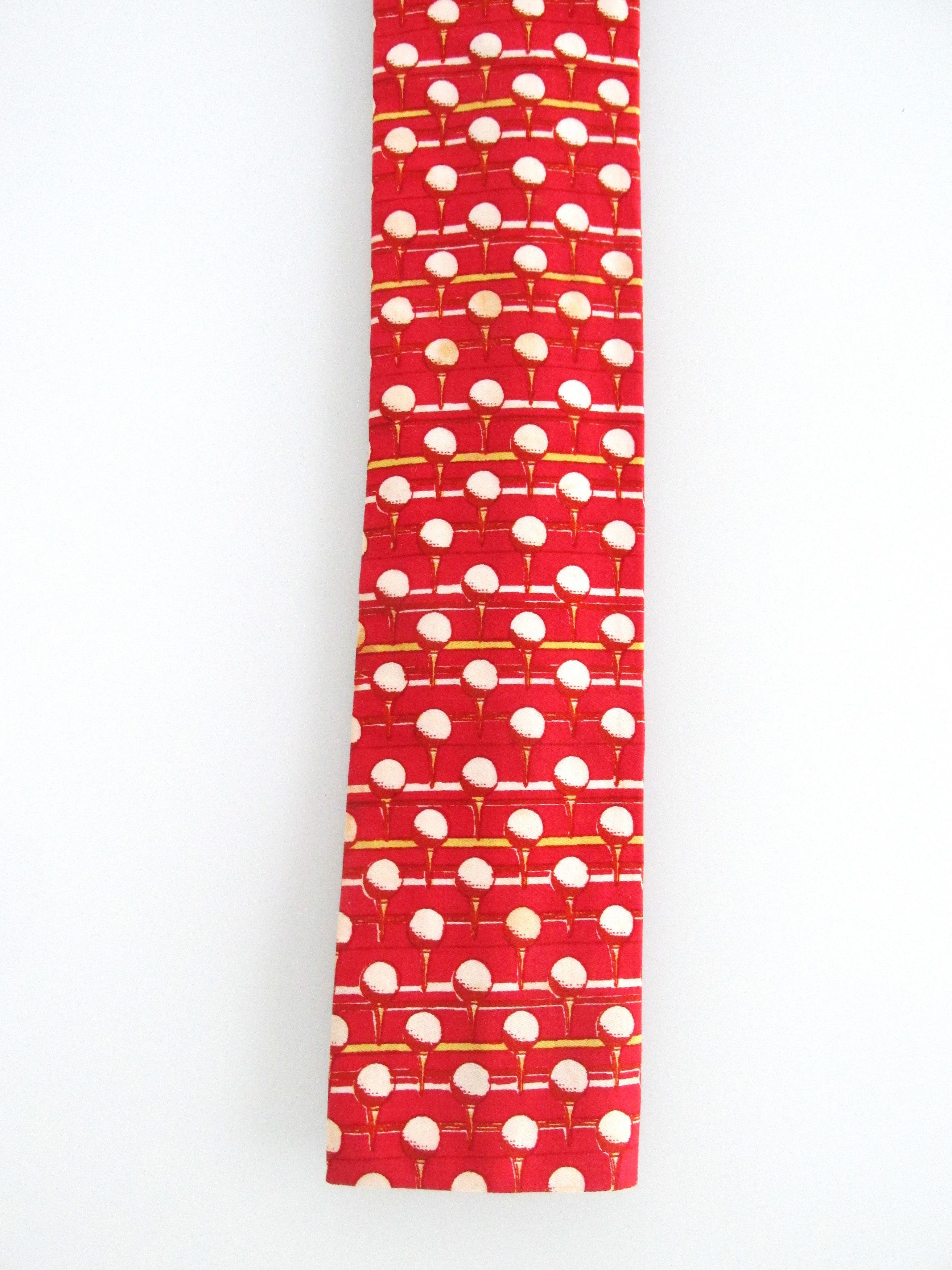 Vintage Rooster Vintage Men's Flat/Square End Cotton Tie Size ONE SIZE - 2 Thumbnail