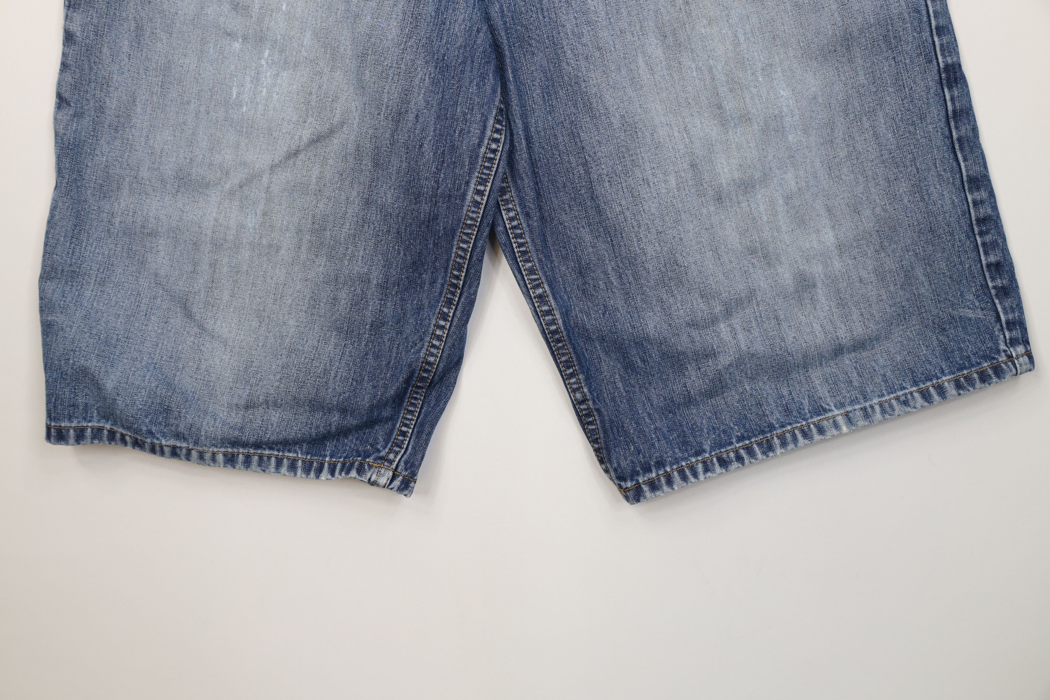 Sean John Vintage 90s Y2K Sean John Baggy Denim Jean Shorts Jorts Blue Size US 34 / EU 50 - 4 Thumbnail