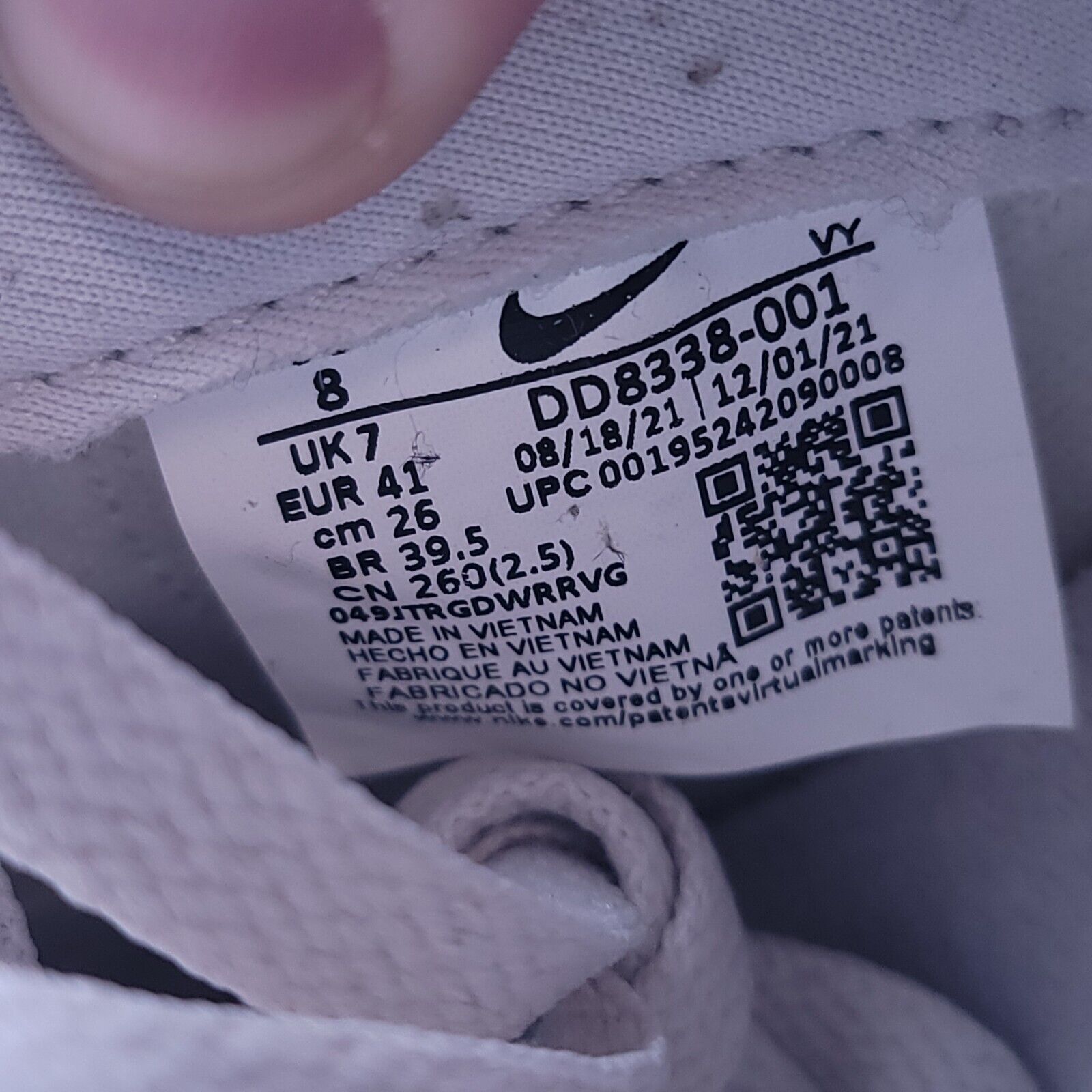 Nike Nike Dunk Low Retro PRM Shoe Mens Size 8 DD8338-001 White Size US 8 / EU 41 - 9 Thumbnail